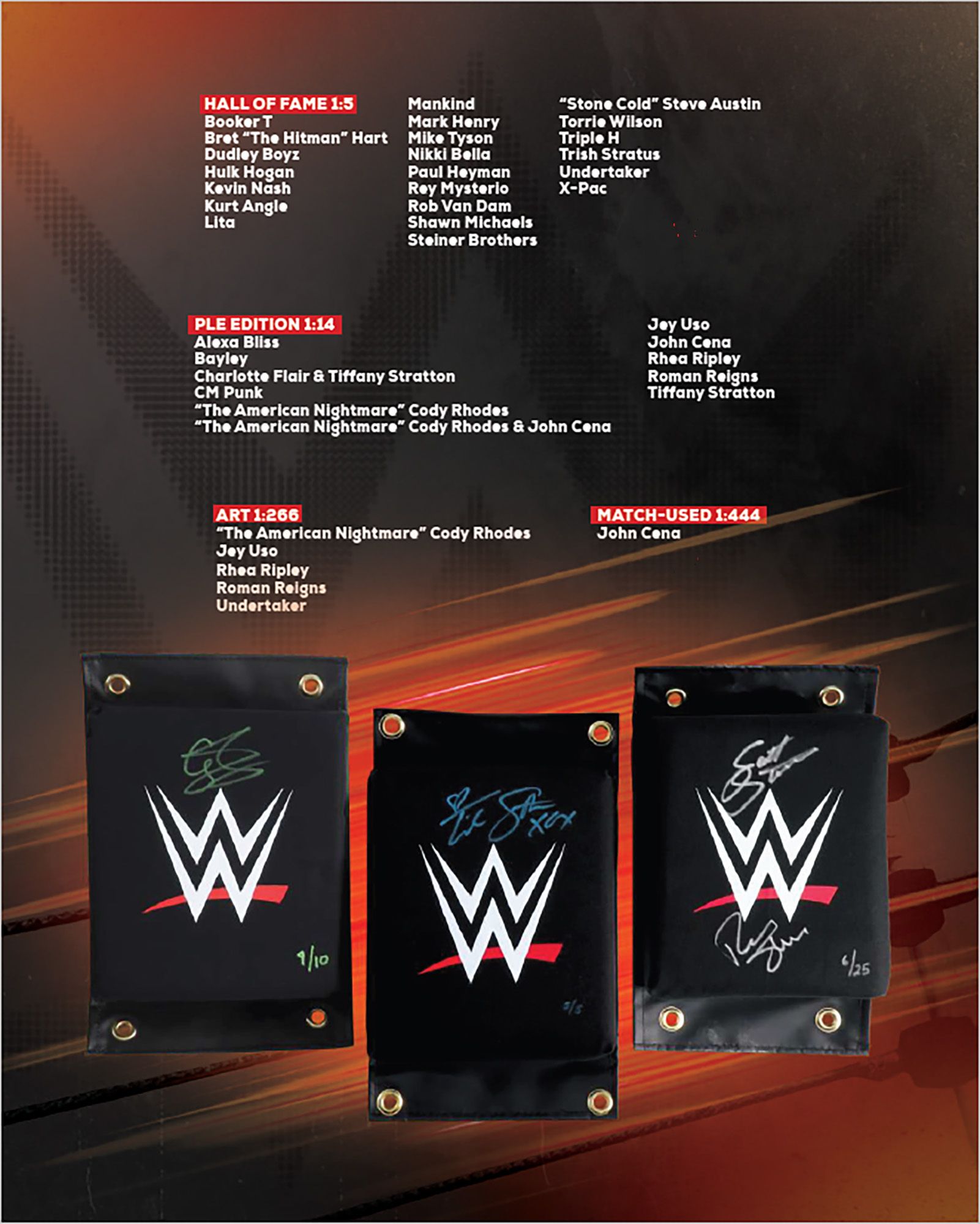 WWE 2026 Under Wraps Autographed Turnbuckle Pads product image