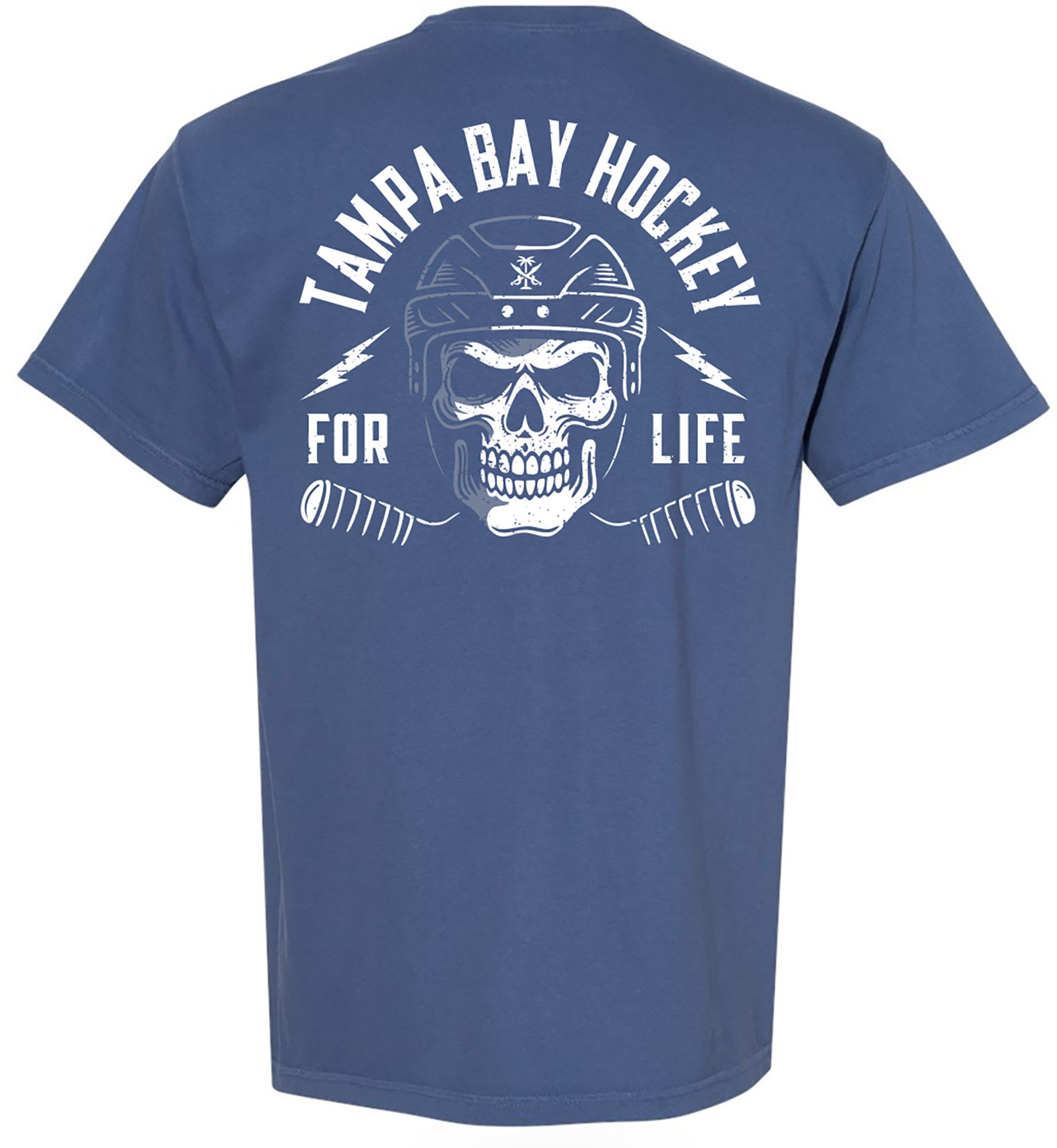 For the Bay Clothing Co. Men's Tampa Bay Blue Hockey 4 Life T-Shirt product image