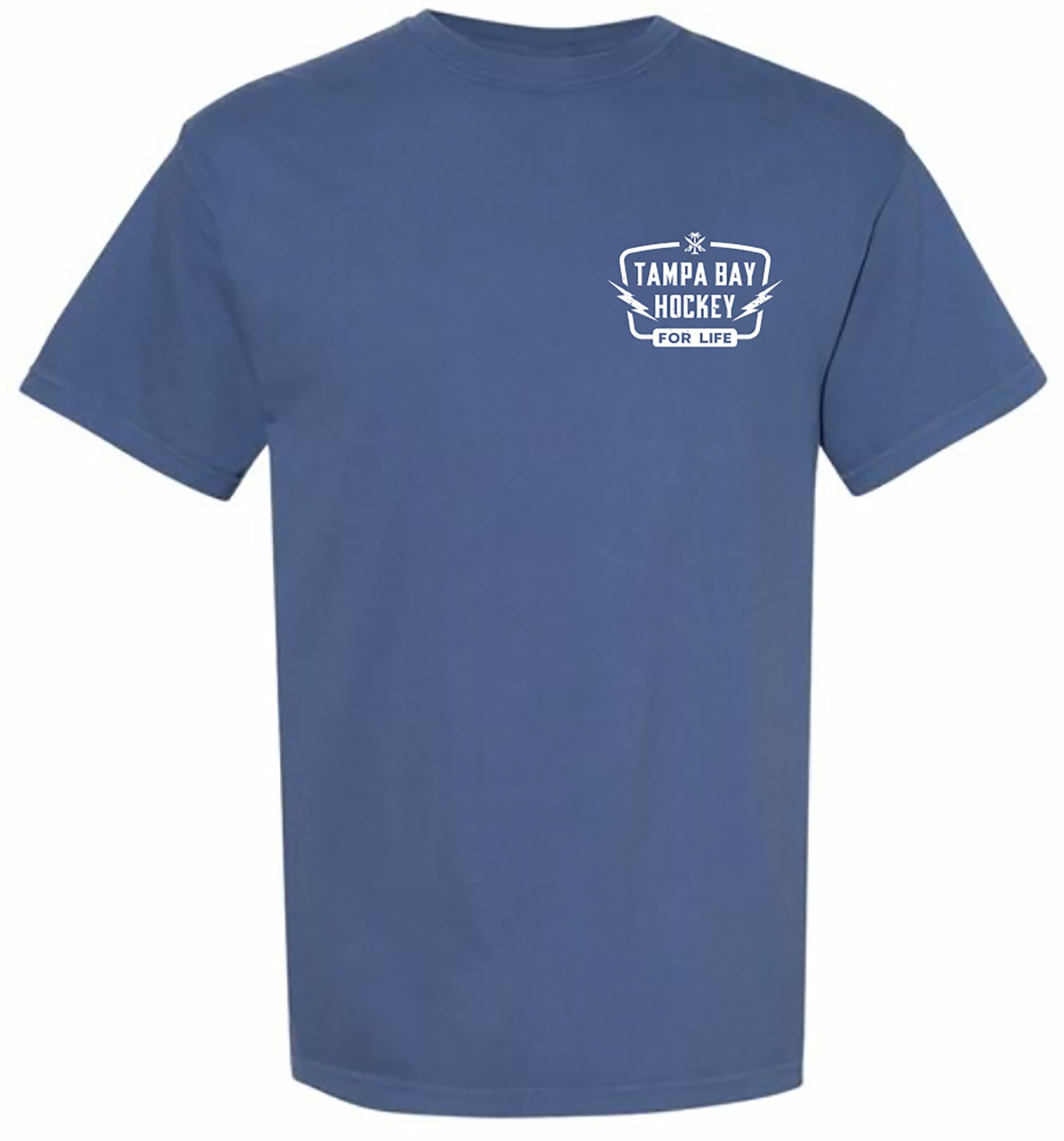 For the Bay Clothing Co. Men's Tampa Bay Blue Hockey 4 Life T-Shirt product image