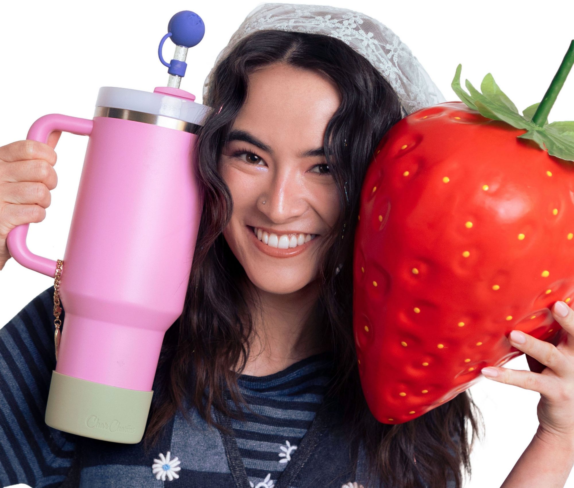 CharCharms Silicone Straw Cover Toppers - 4 Pack product image