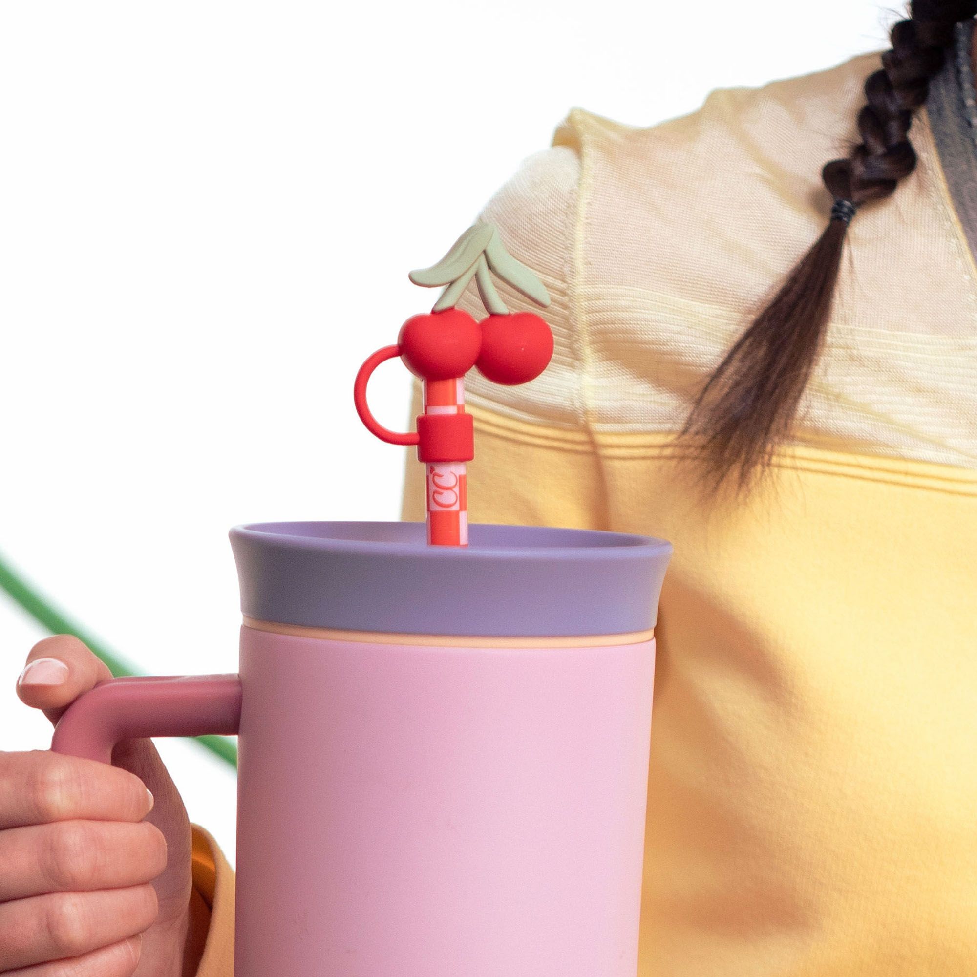 CharCharms Silicone Straw Cover Toppers - 4 Pack product image