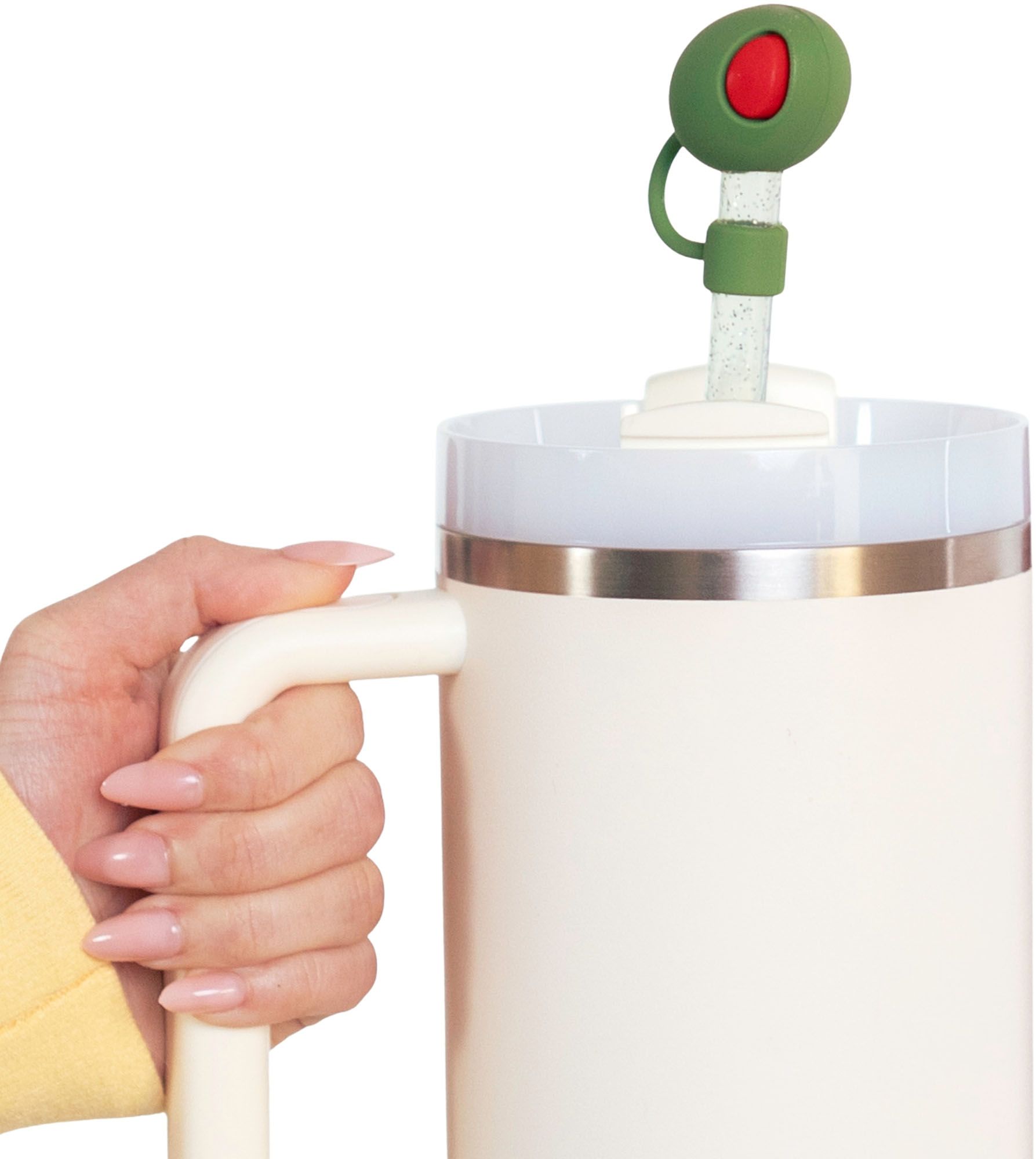 CharCharms Silicone Straw Cover Toppers - 4 Pack product image