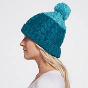 Northeast Outfitters Women's Cozy Two Tone Cable Pom Beanie product image
