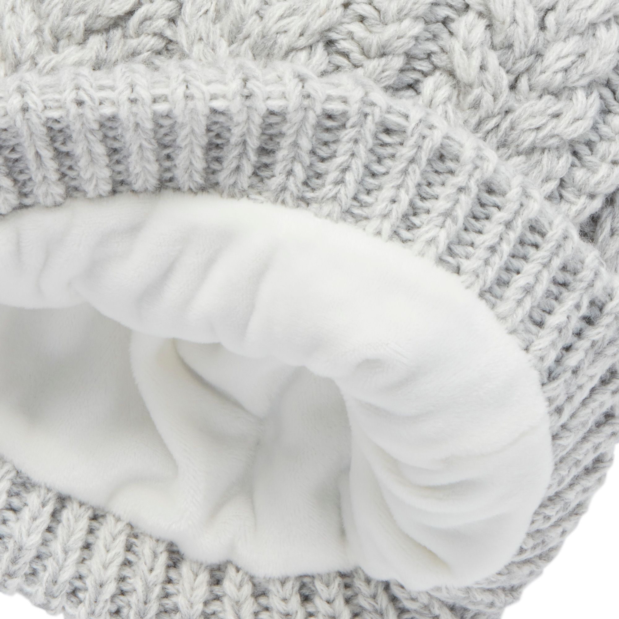 Northeast Outfitters Women's Cozy Cabin Cable Knit Fur Pom Hat product image