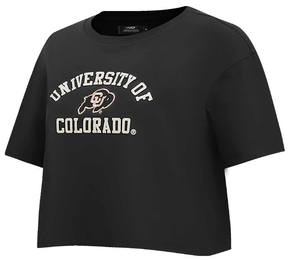 Pro Standard Women's Colorado Buffaloes Black Classic Boxy Crop T-Shirt product image
