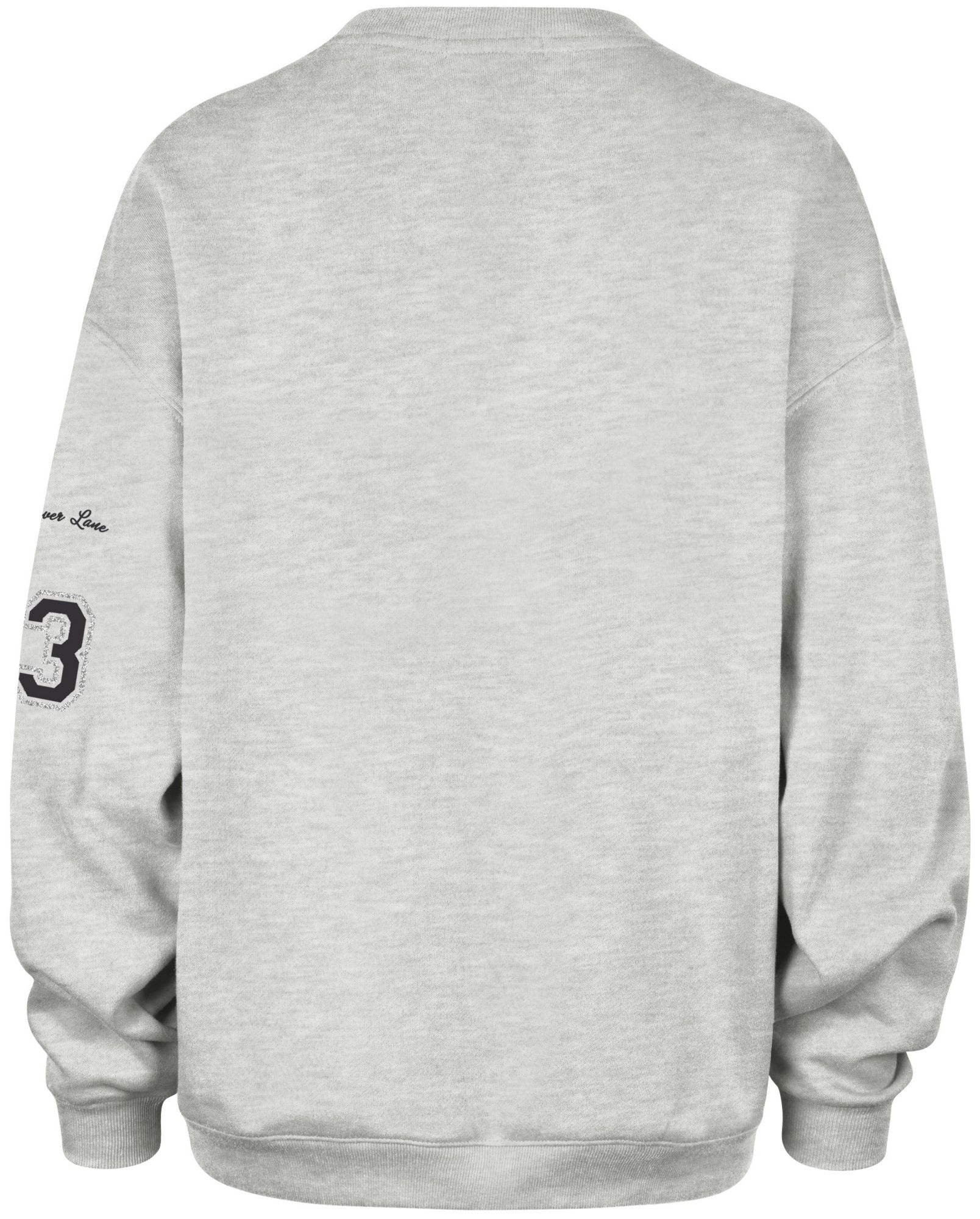 '47 Women's Texas Longhorns Grey Glitter Oversized Crewneck Sweatshirt product image