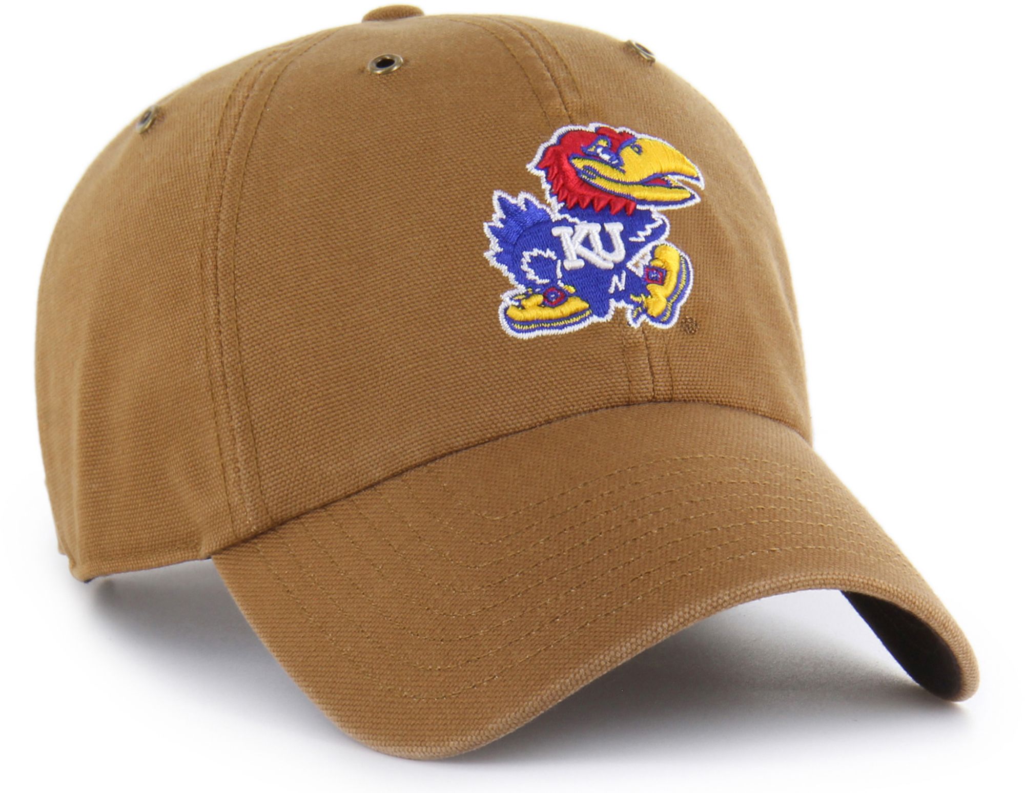 Carhartt x '47 Adult Kansas Jayhawks Carhartt Brown Clean Up Adjustable Hat product image