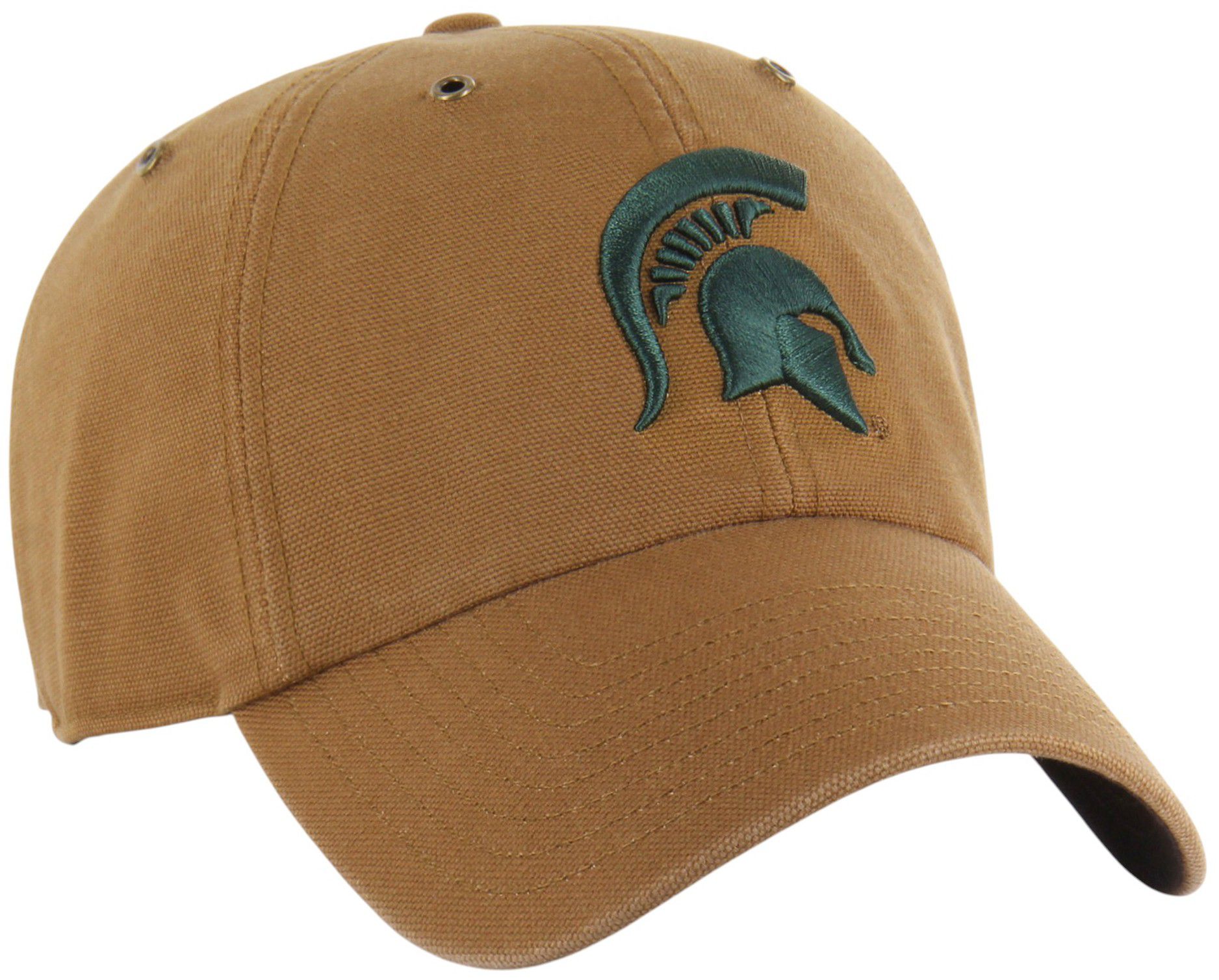 Carhartt x '47 Adult Michigan State Spartans Brown Clean Up Adjustable Hat product image