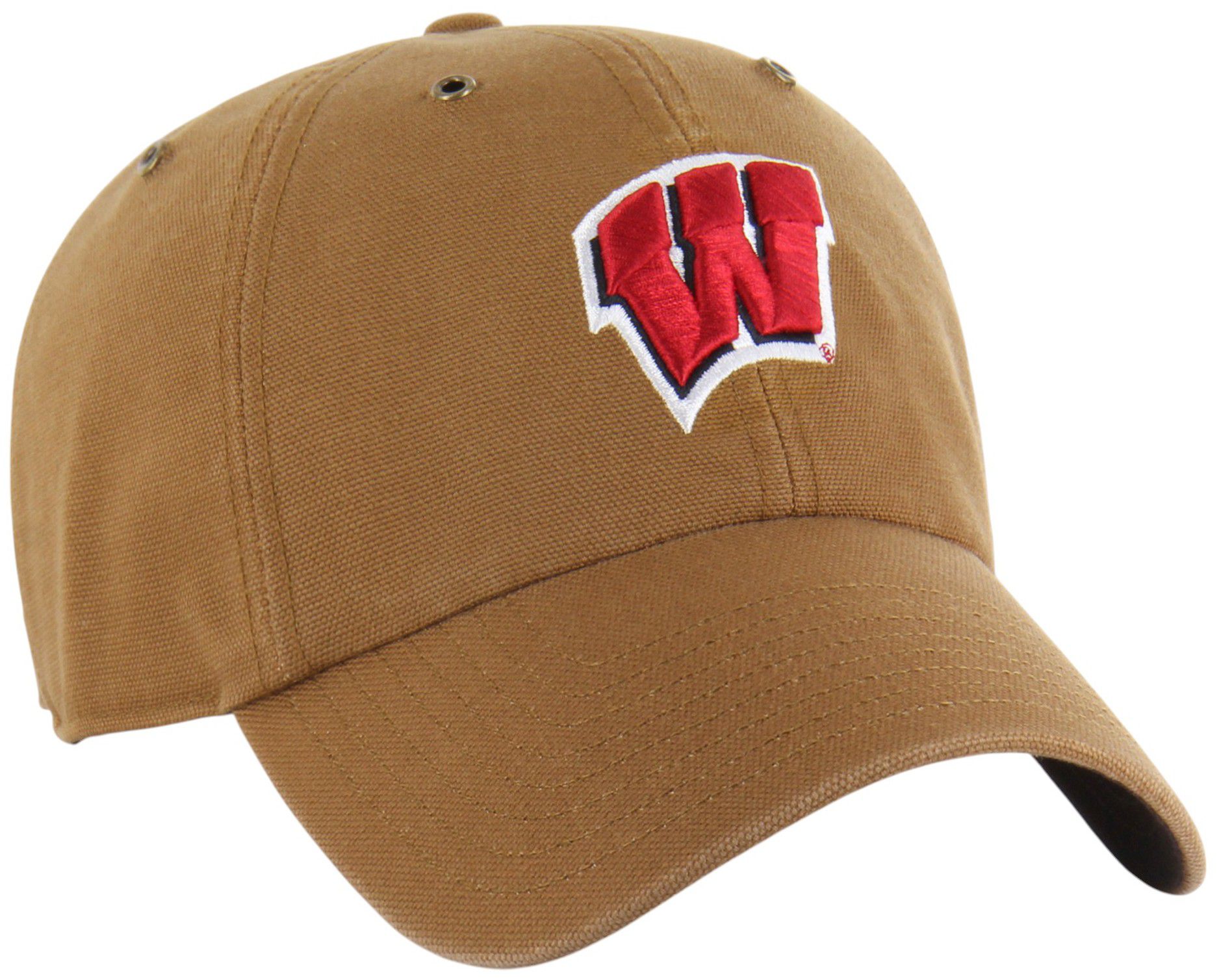 Carhartt x '47 Adult Wisconsin Badgers Brown Clean Up Adjustable Hat product image