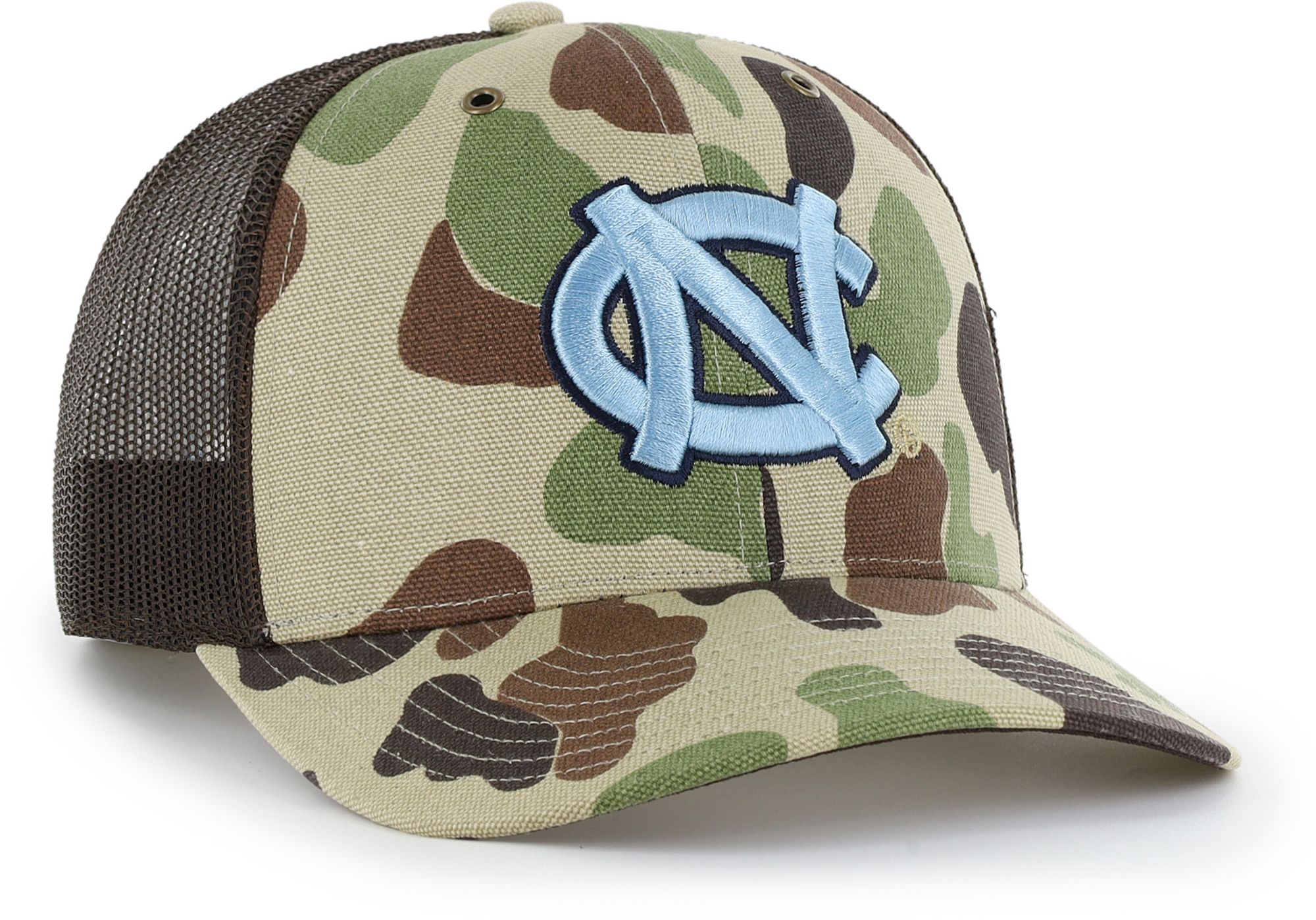 Carhartt x '47 Adult North Carolina Tar Heels Duck Camo Adjustable Trucker Hat product image
