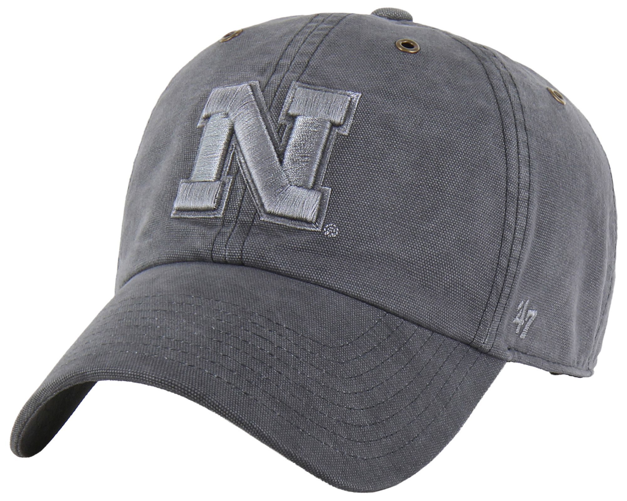 Carhartt x '47 Adult Nebraska Cornhuskers Charcoal Dyed Clean Up Adjustable Hat product image