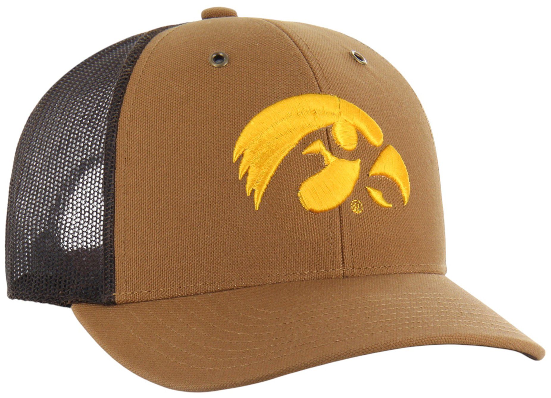 Carhartt x '47 Adult Iowa Hawkeyes Brown Adjustable Trucker Hat product image