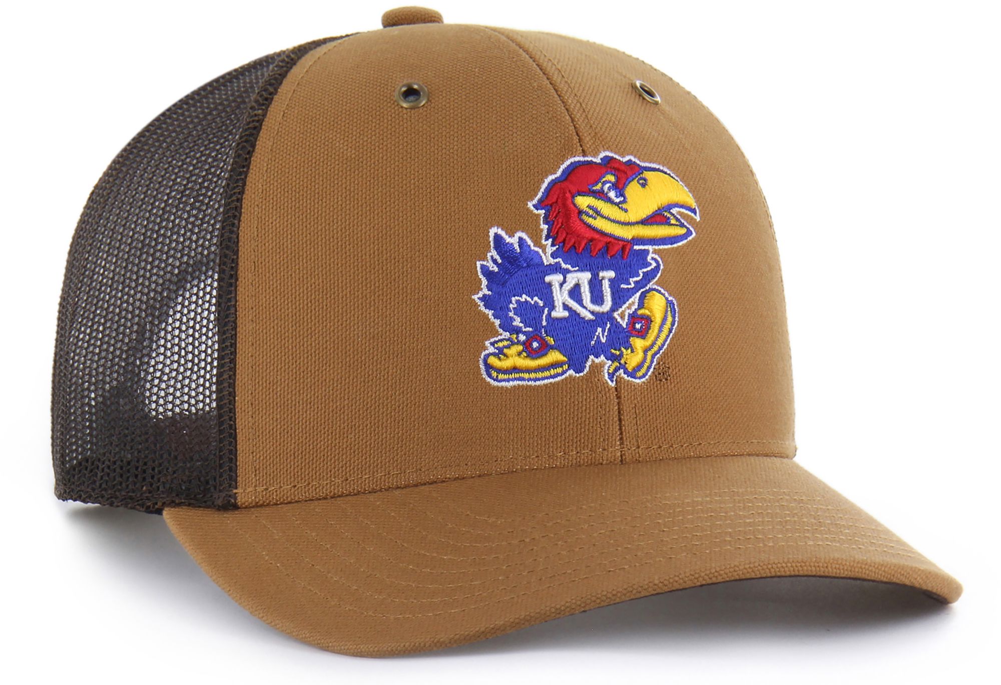 Carhartt x '47 Adult Kansas Jayhawks Carhartt Brown Adjustable Trucker Hat product image