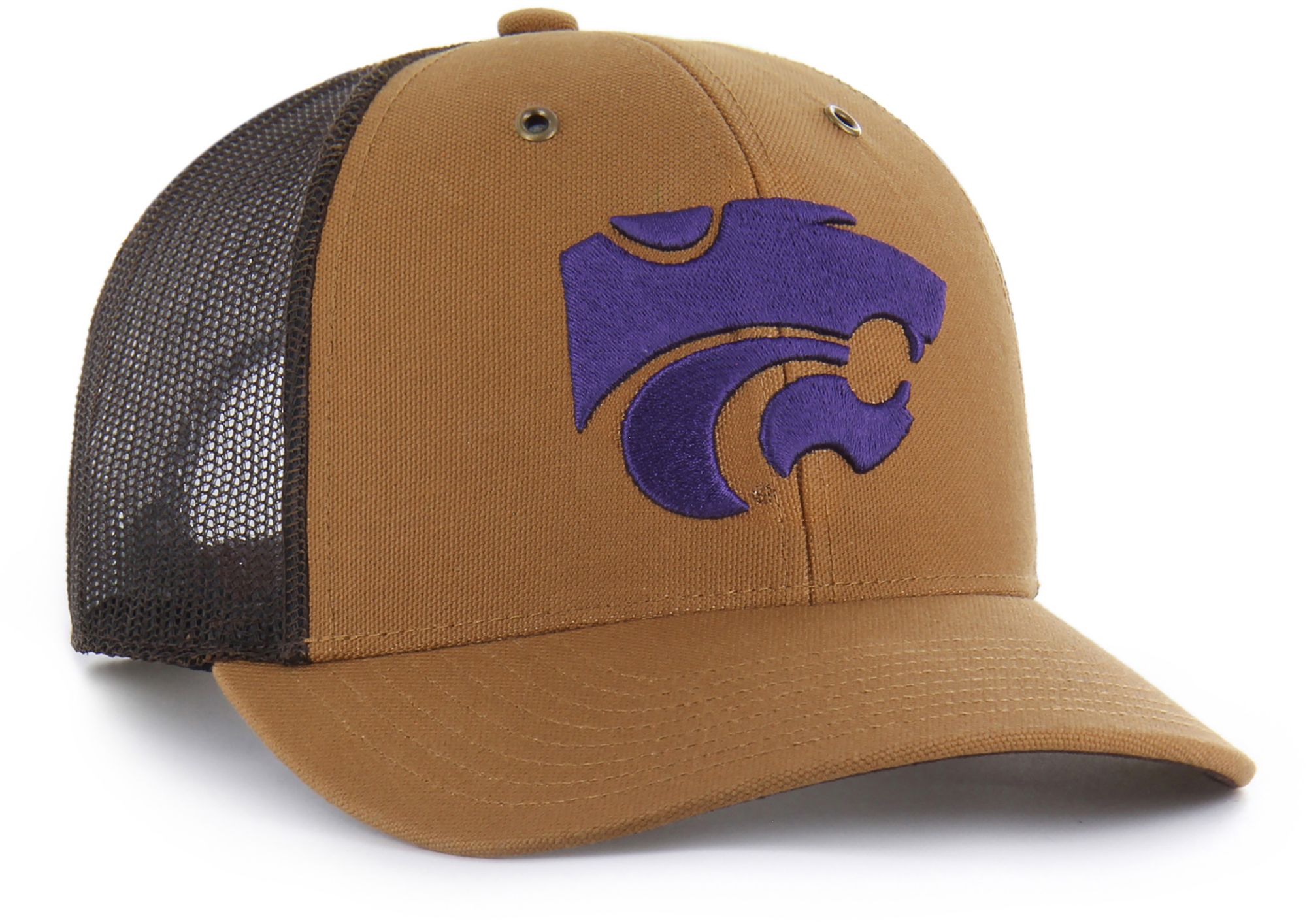 Carhartt x '47 Adult Kansas State Wildcats Carhartt Brown Adjustable Trucker Hat product image