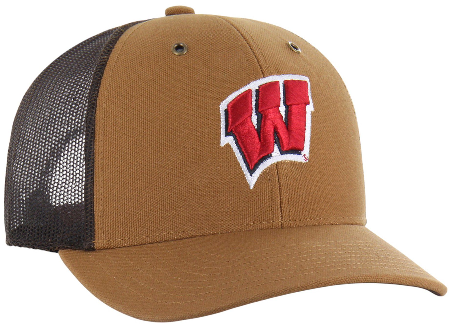 Carhartt x '47 Adult Wisconsin Badgers Brown Adjustable Trucker Hat product image