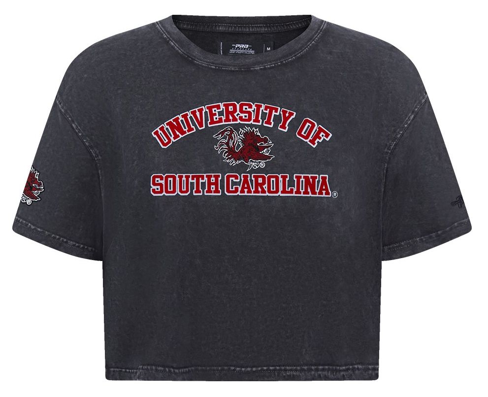 Pro Standard Women's South Carolina Gamecocks Washed Black Boxy T-Shirt product image