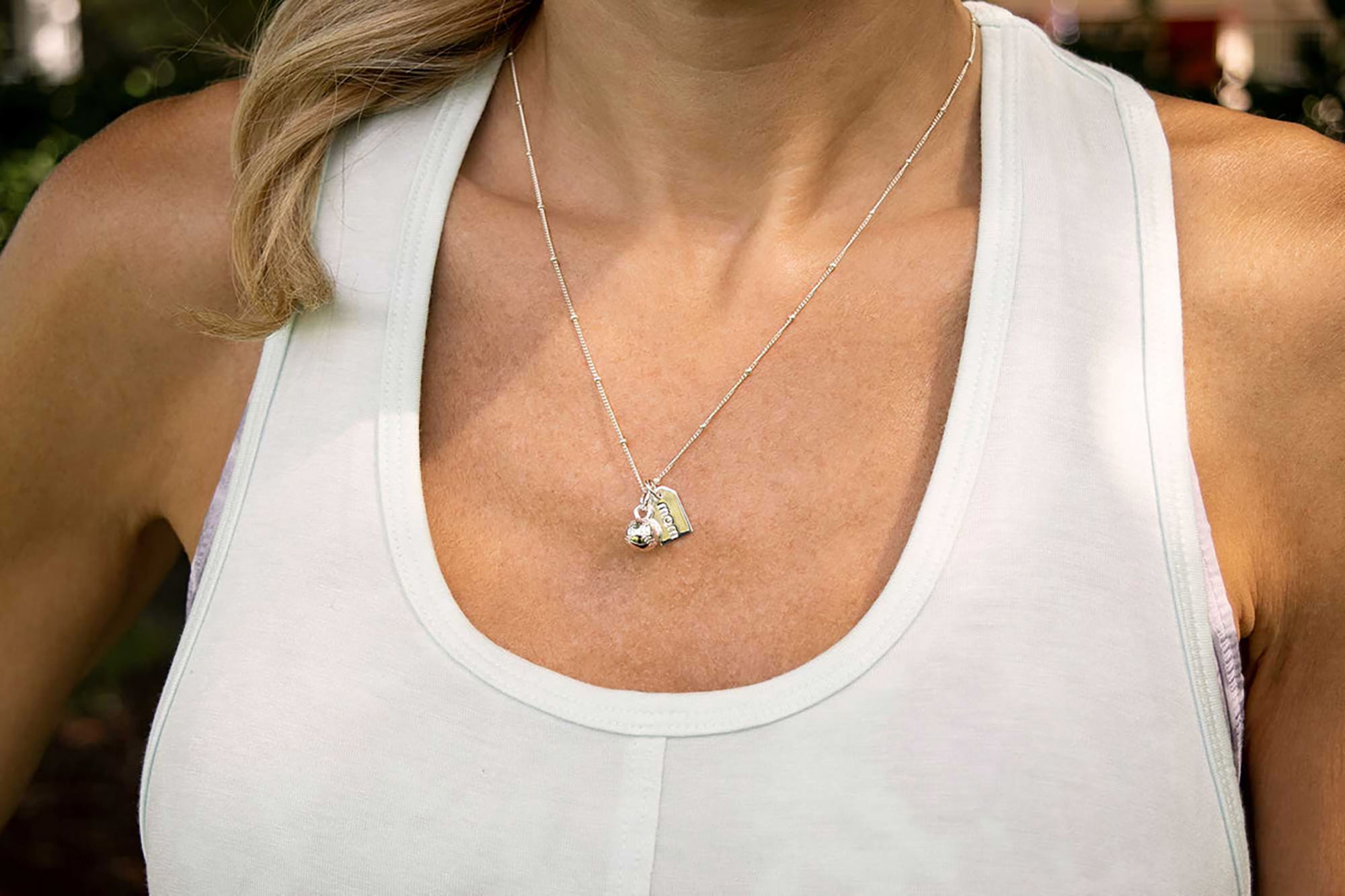 Chelsea Charles Baseball Mom Double Charm Necklace product image