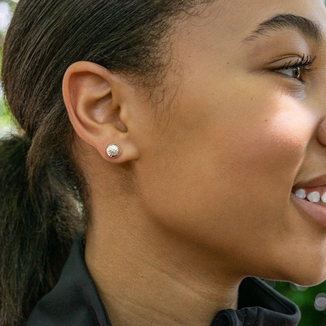 Chelsea Charles Silver Basketball Earrings product image