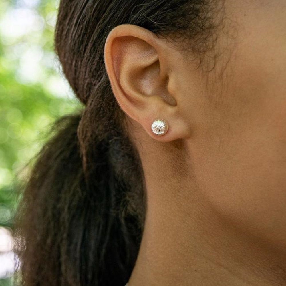 Chelsea Charles Silver Basketball Earrings product image