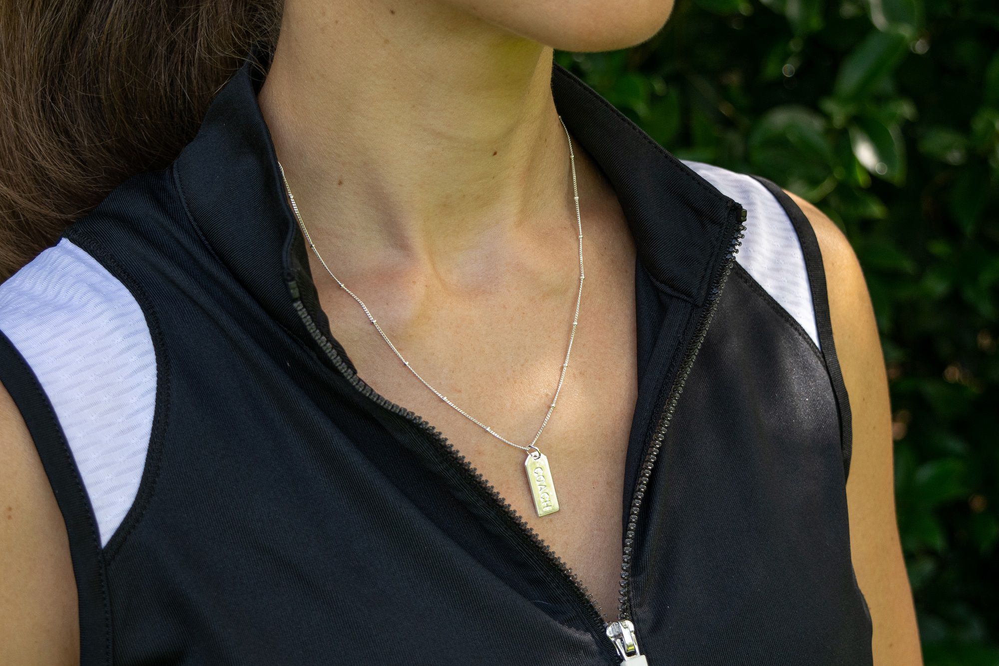 Chelsea Charles Silver Plated Coach Tag Necklace product image