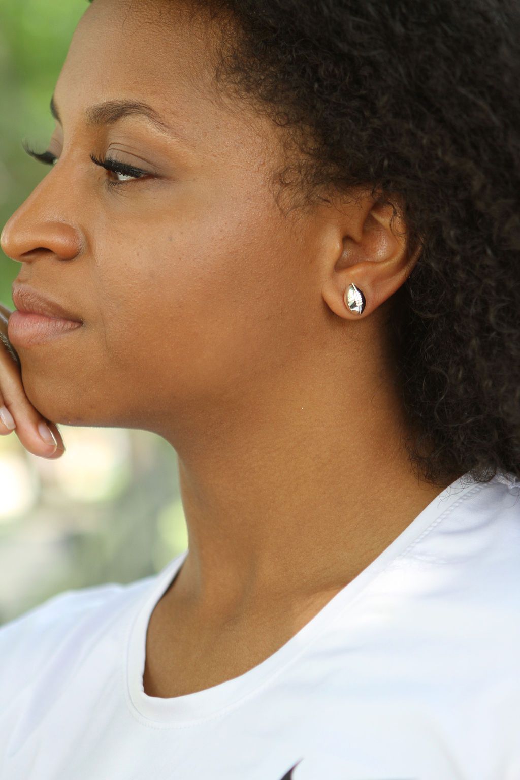 Chelsea Charles Gold Football Necklace and Earring Set product image