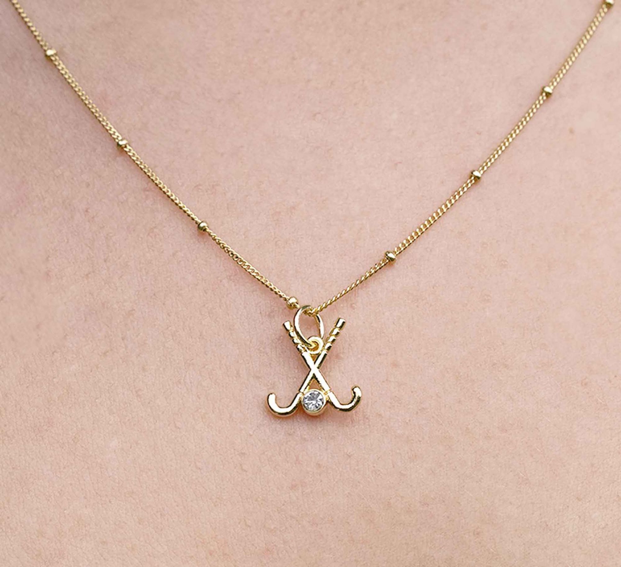 Chelsea Charles Women's Sport Field Hockey Necklace and Earrings Gift Set product image