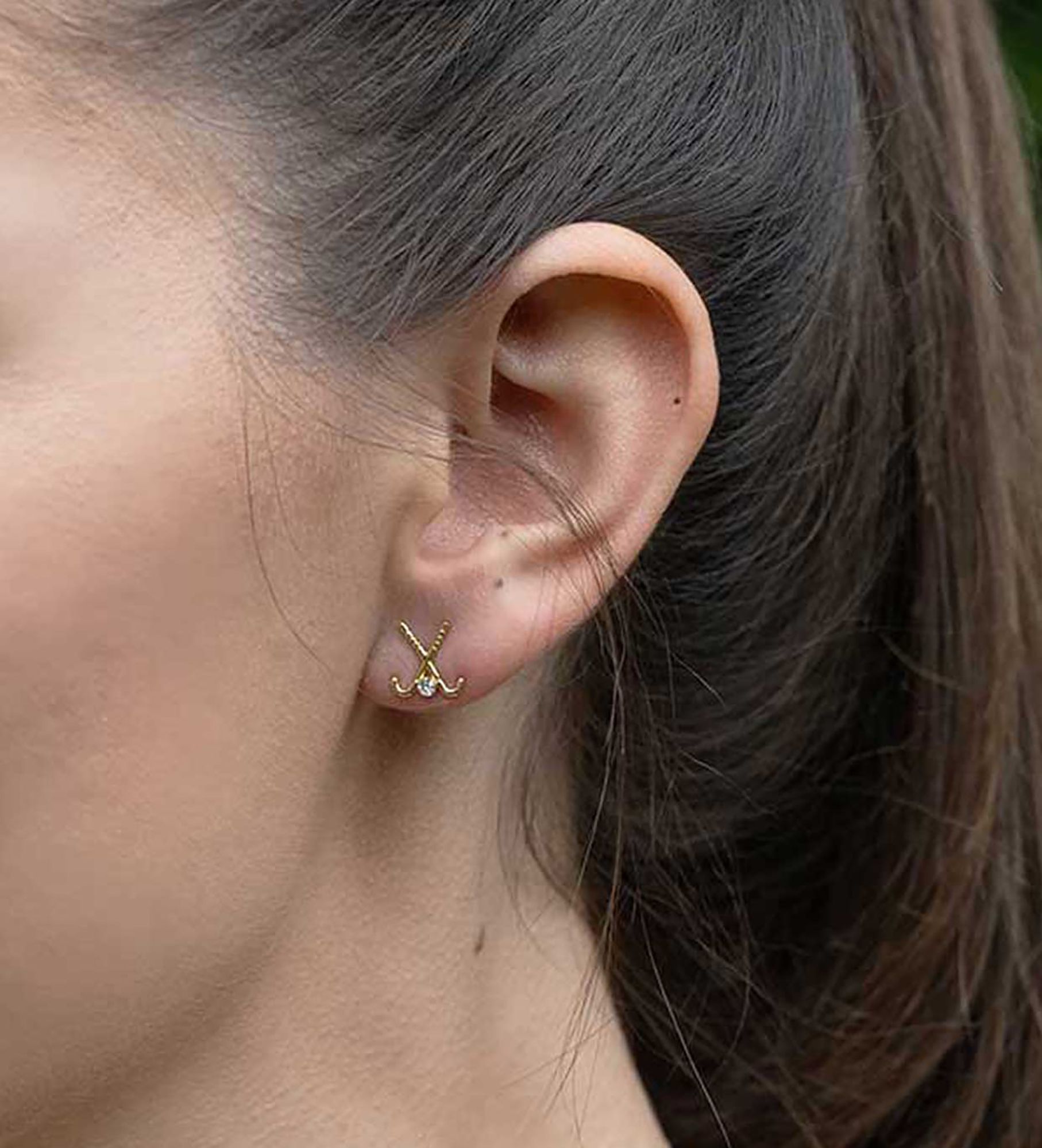 Chelsea Charles Women's Sport Field Hockey Necklace and Earrings Gift Set product image