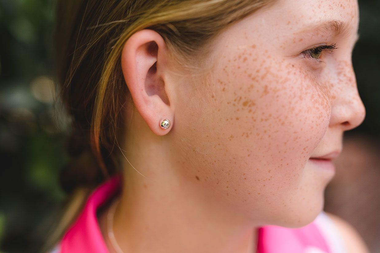 Chelsea Charles Girls Tennis Ball Earrings product image