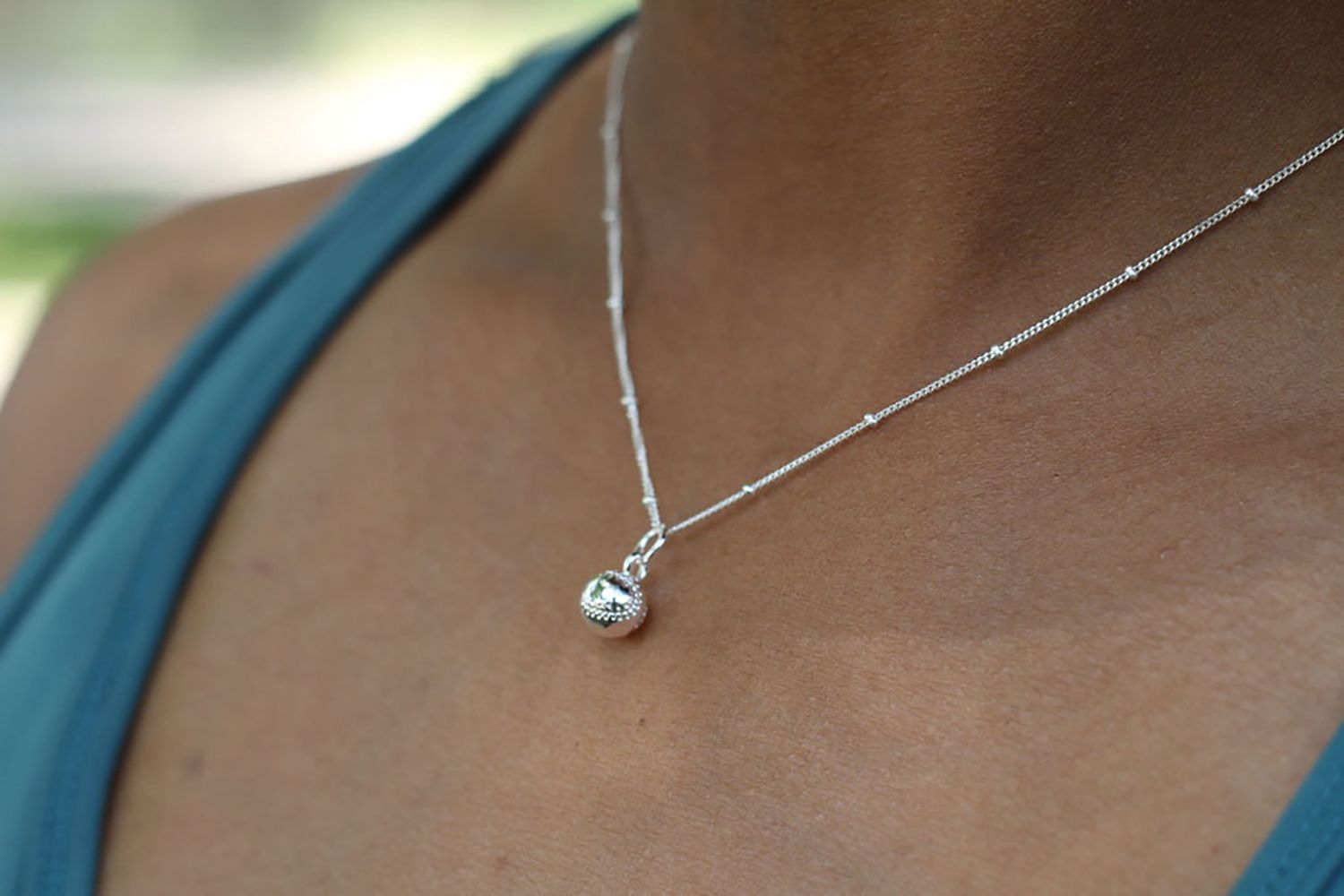 Chelsea Charles Women's Softball Charm Necklace product image