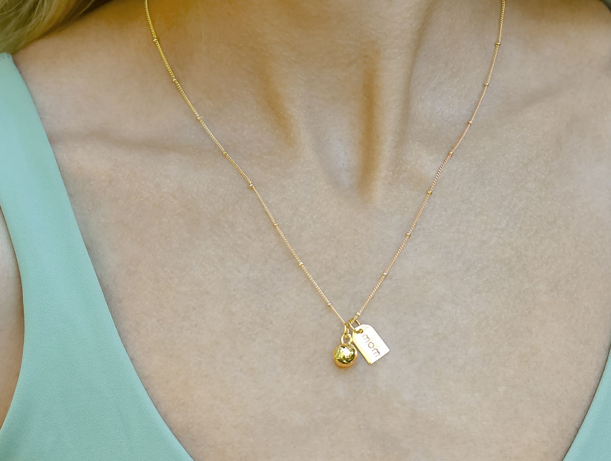 Chelsea Charles Softball Mom Charm Necklace product image