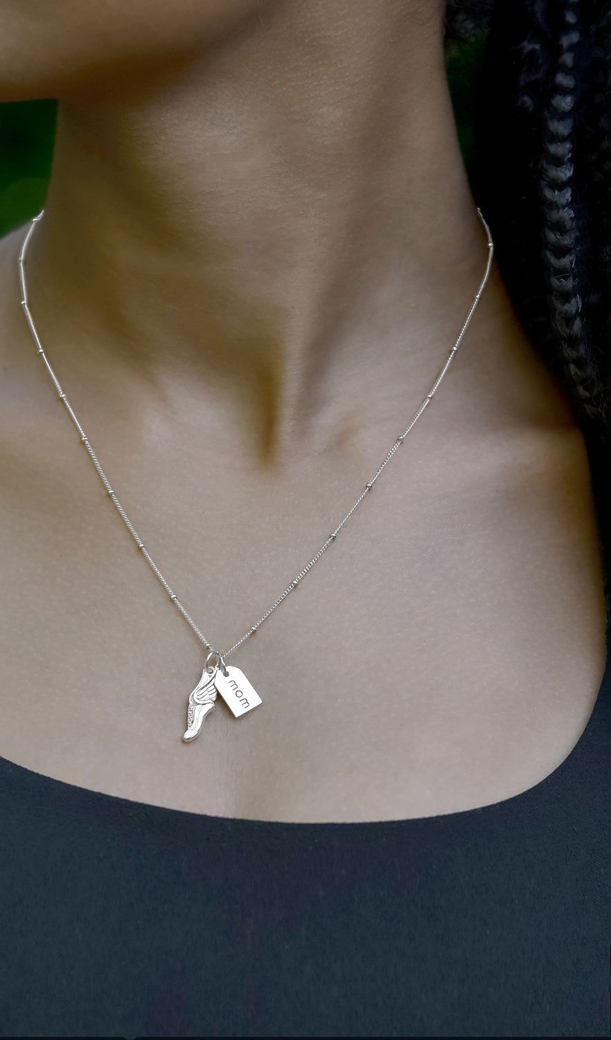 Chelsea Charles Gold Track and Field Mom Double Charm Necklace product image