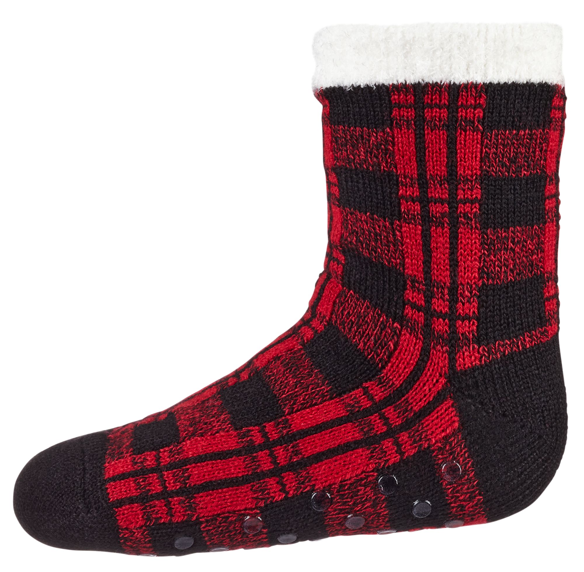 Northeast Outfitters Youth Buffalo Check Cozy Cabin Socks