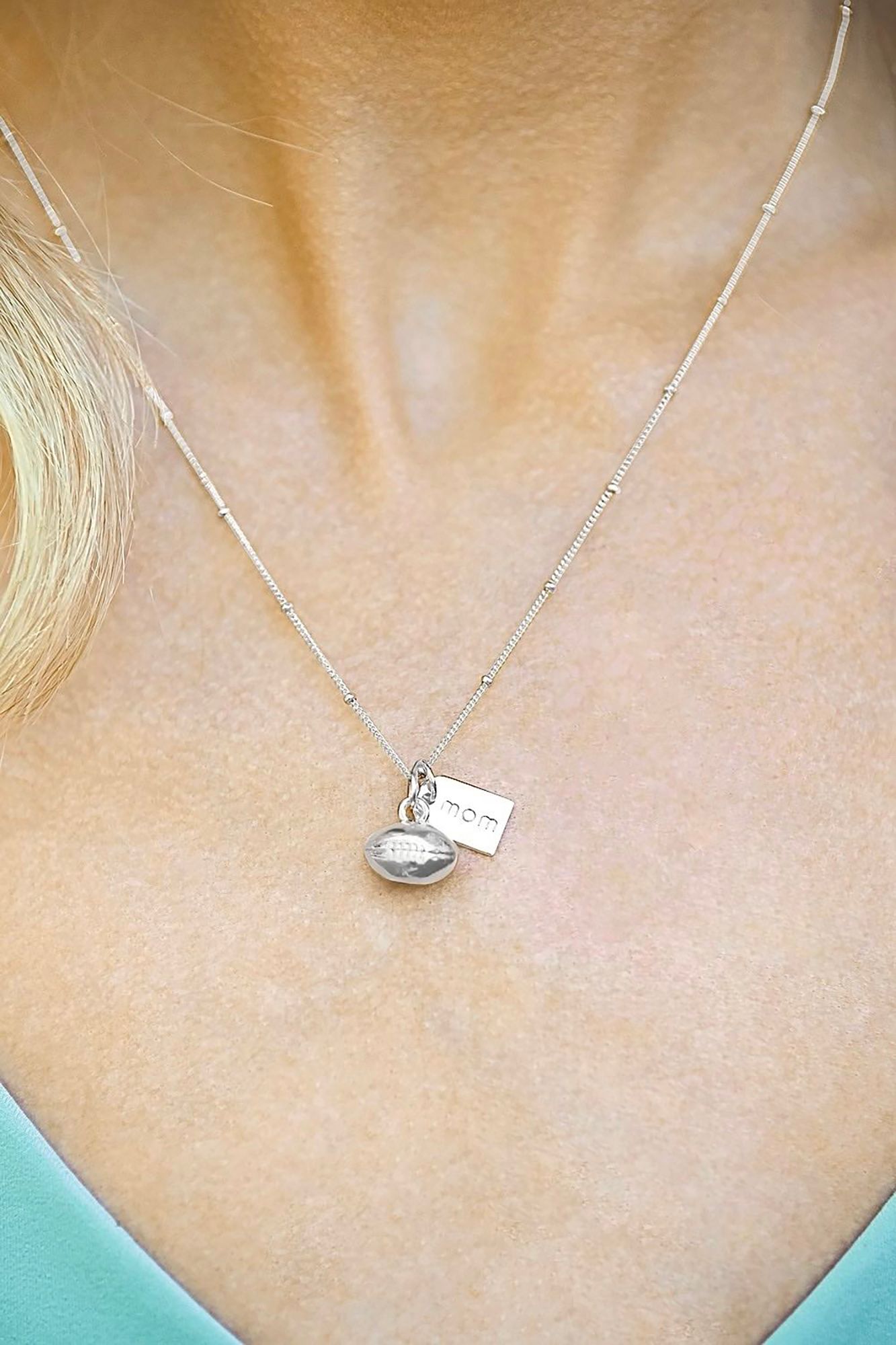 Chelsea Charles Football Mom Double Charm Necklace product image