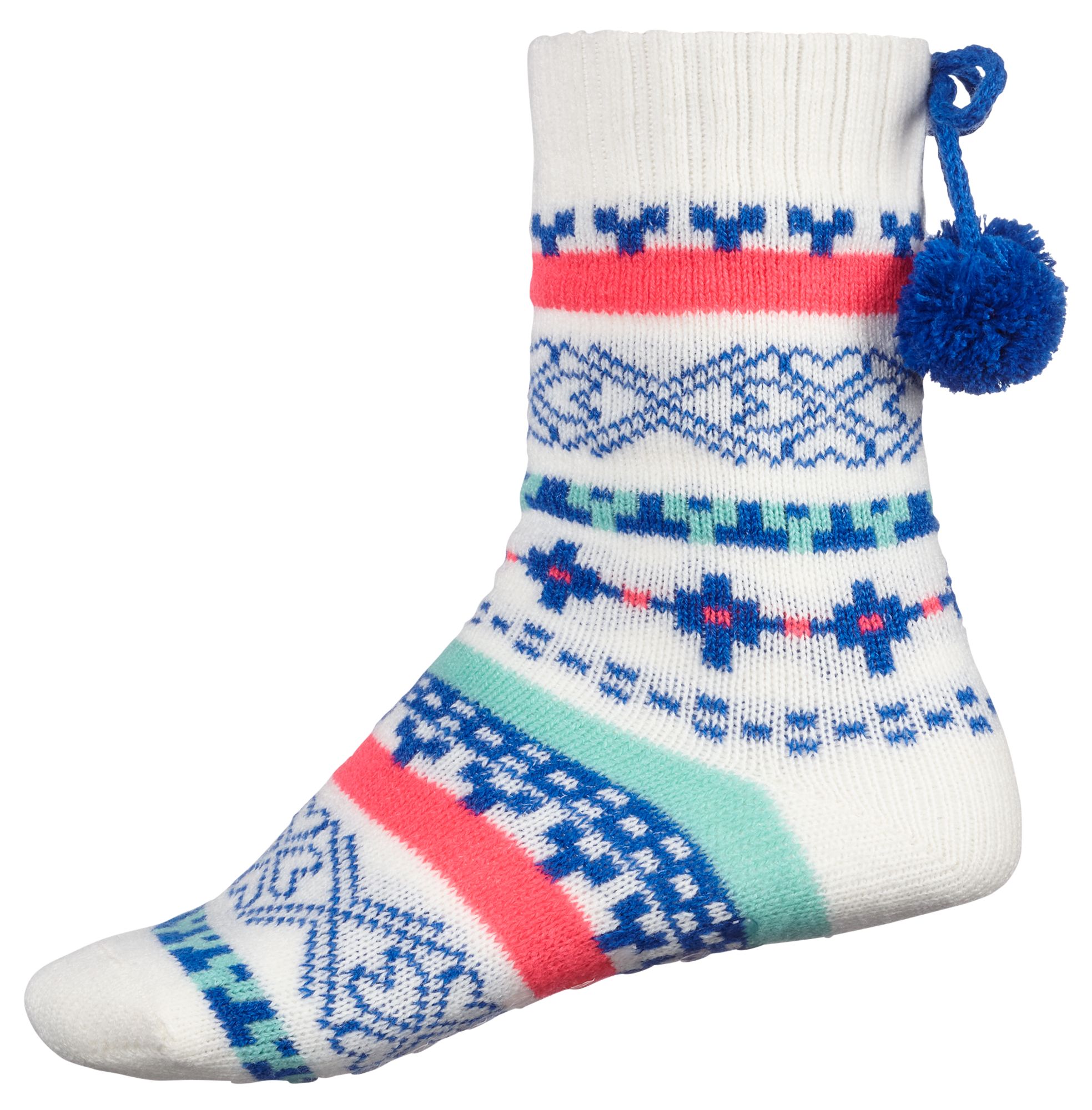 Northeast Outfitters Youth Cozy Cabin Nordic Heart Pom-Pom Crew Socks product image