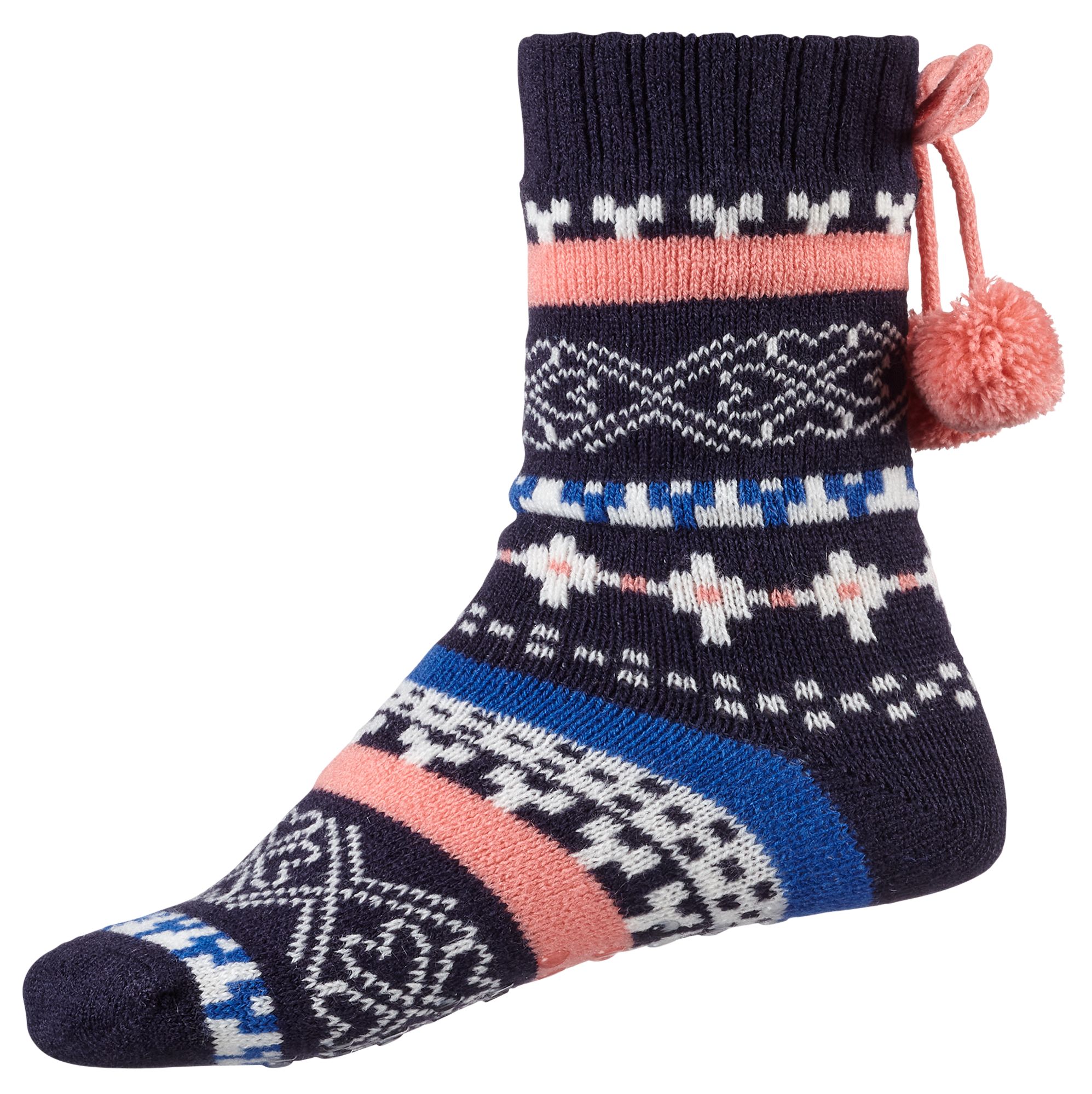 Northeast Outfitters Youth Cozy Cabin Nordic Heart Pom-Pom Crew Socks product image