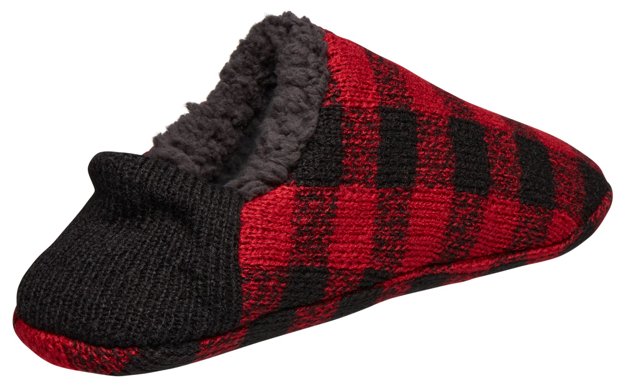 Northeast Outfitters Men's Cozy Cabin Holiday Buff Check Slipper Socks product image