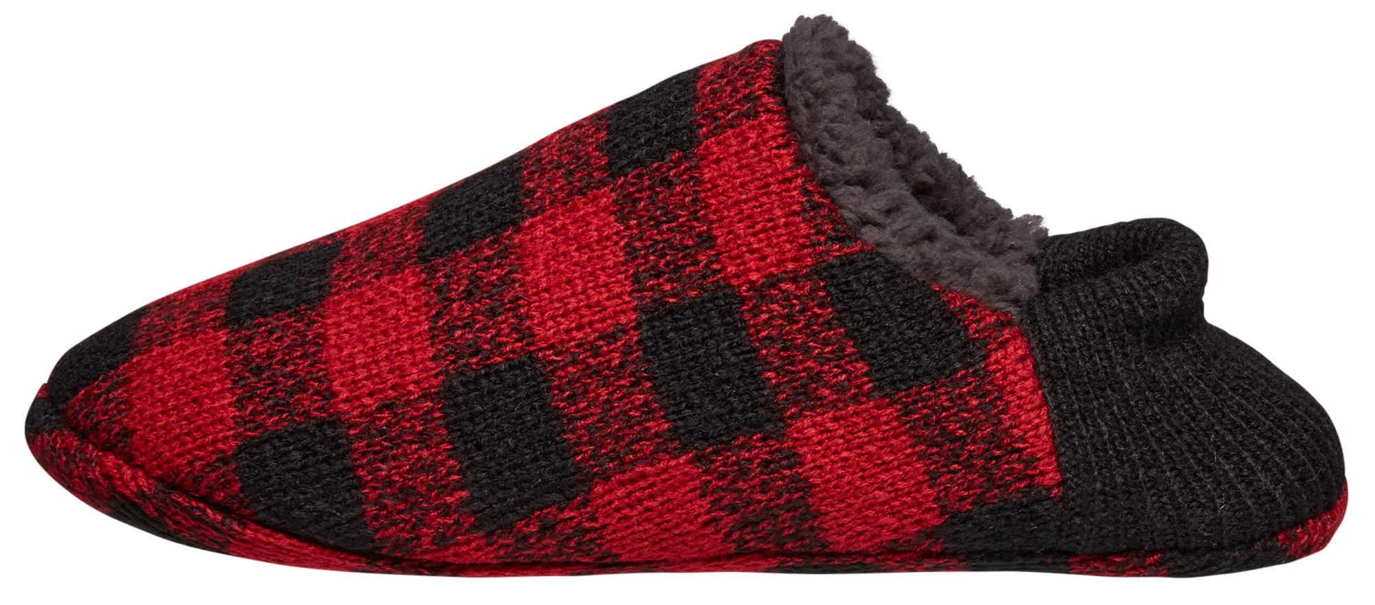 Northeast Outfitters Men's Cozy Cabin Holiday Buff Check Slipper Socks product image
