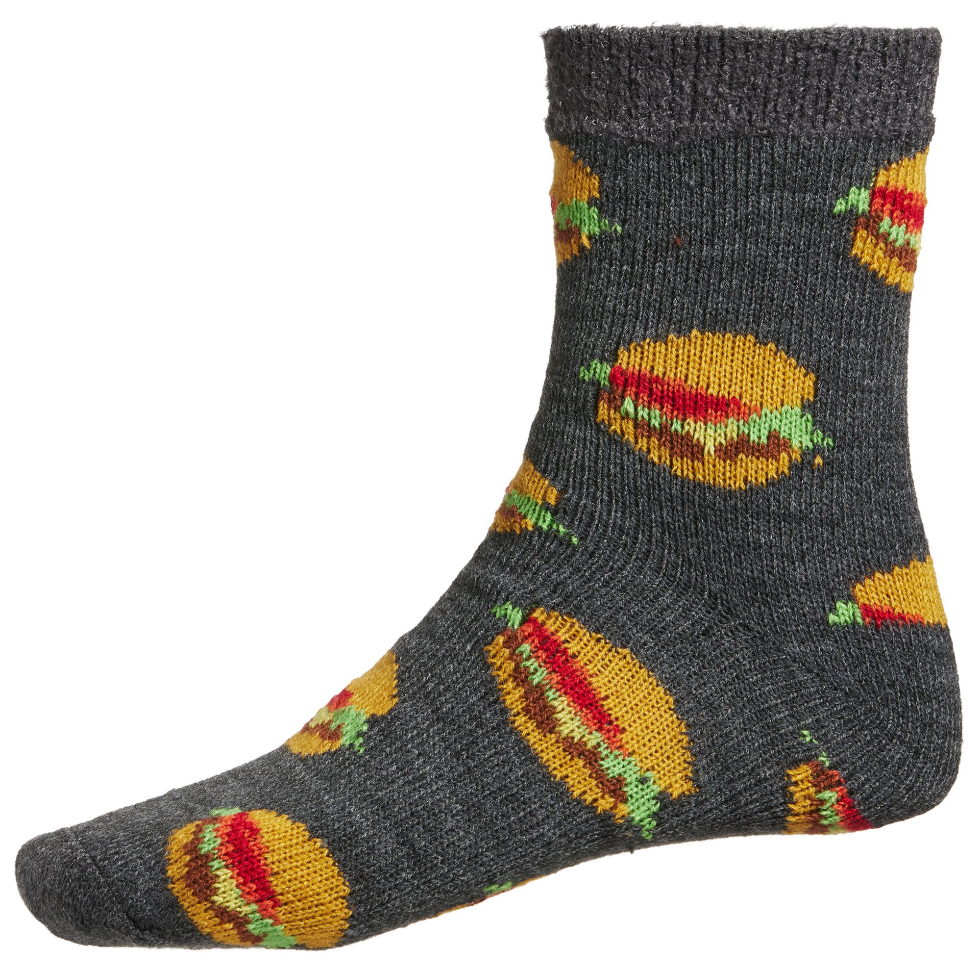 Northeast Outfitters Men's Cozy Cabin Hamburger Novelty Socks