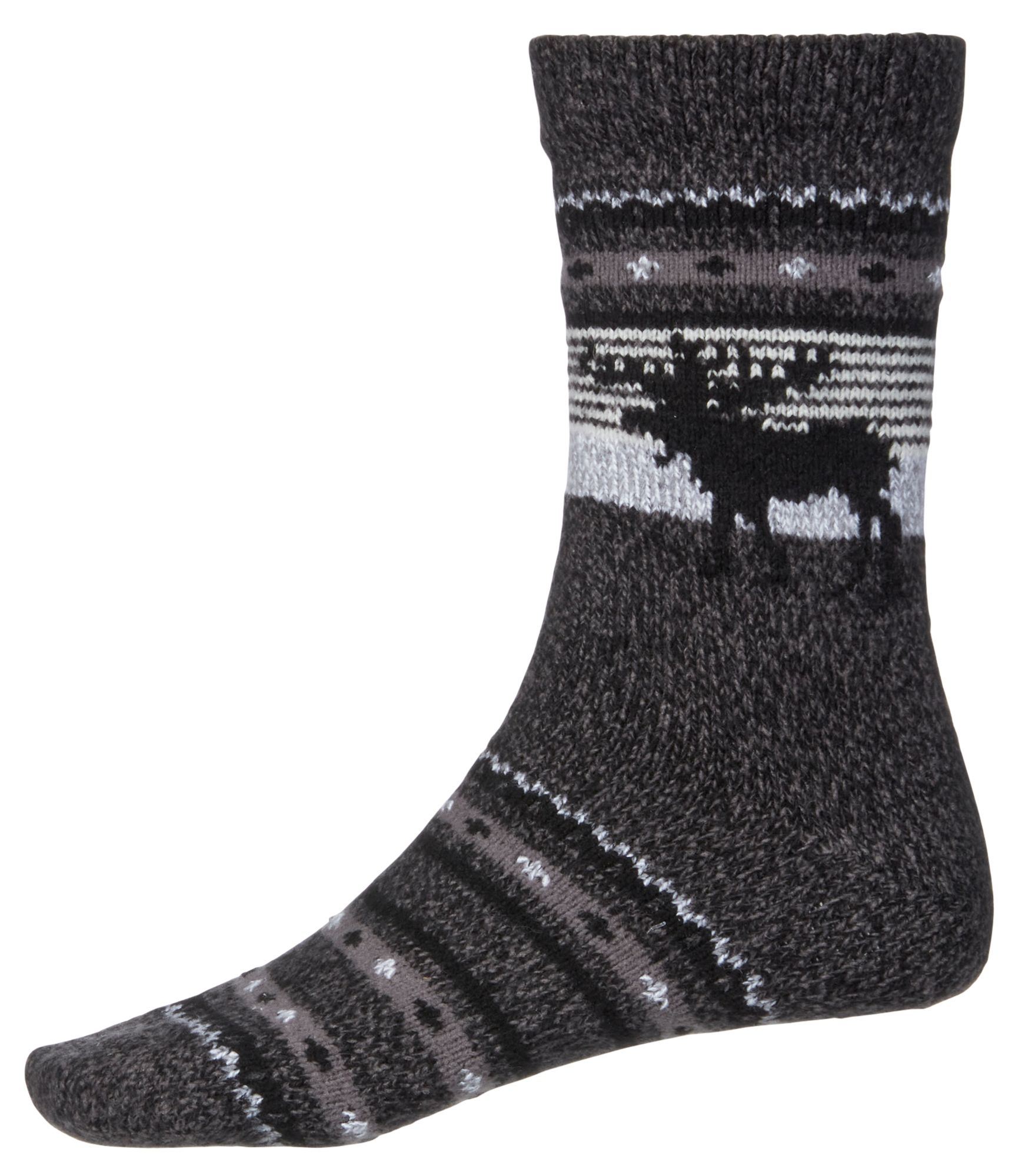 Northeast Outfitters Men's Cozy Cabin SL Moose To Meet Ya Socks