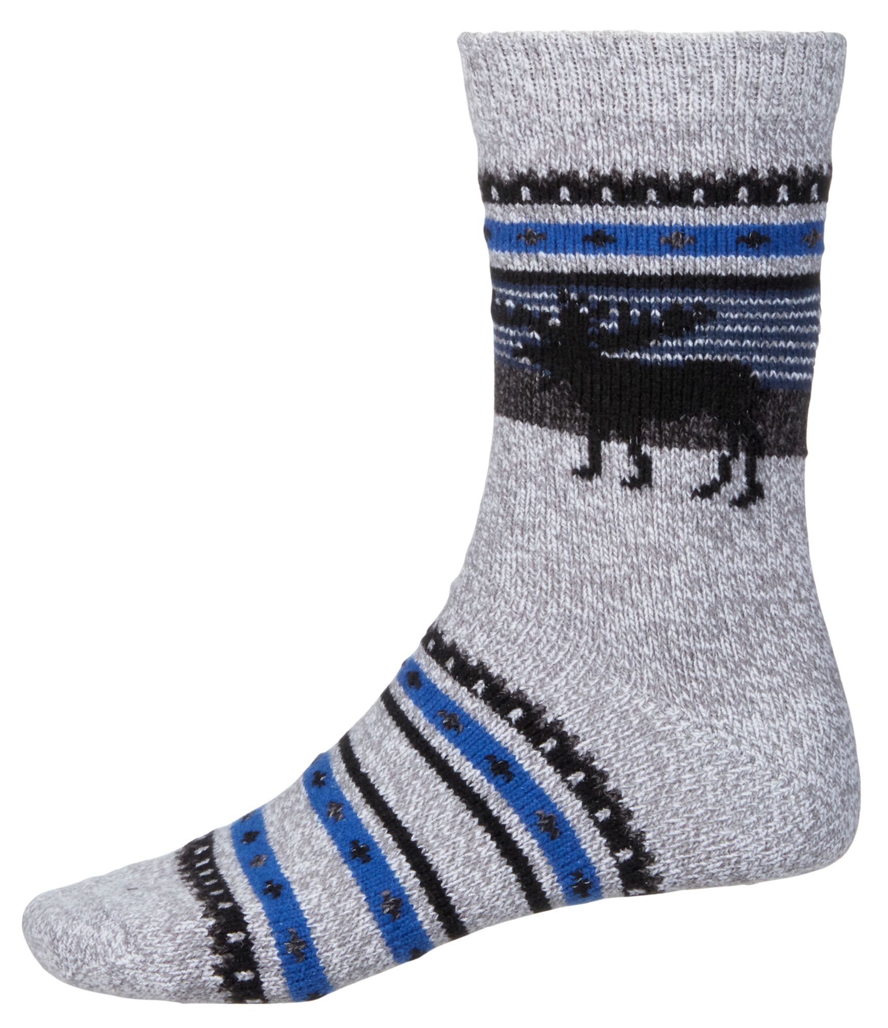 Northeast Outfitters Men's Cozy Cabin SL Moose To Meet Ya Socks