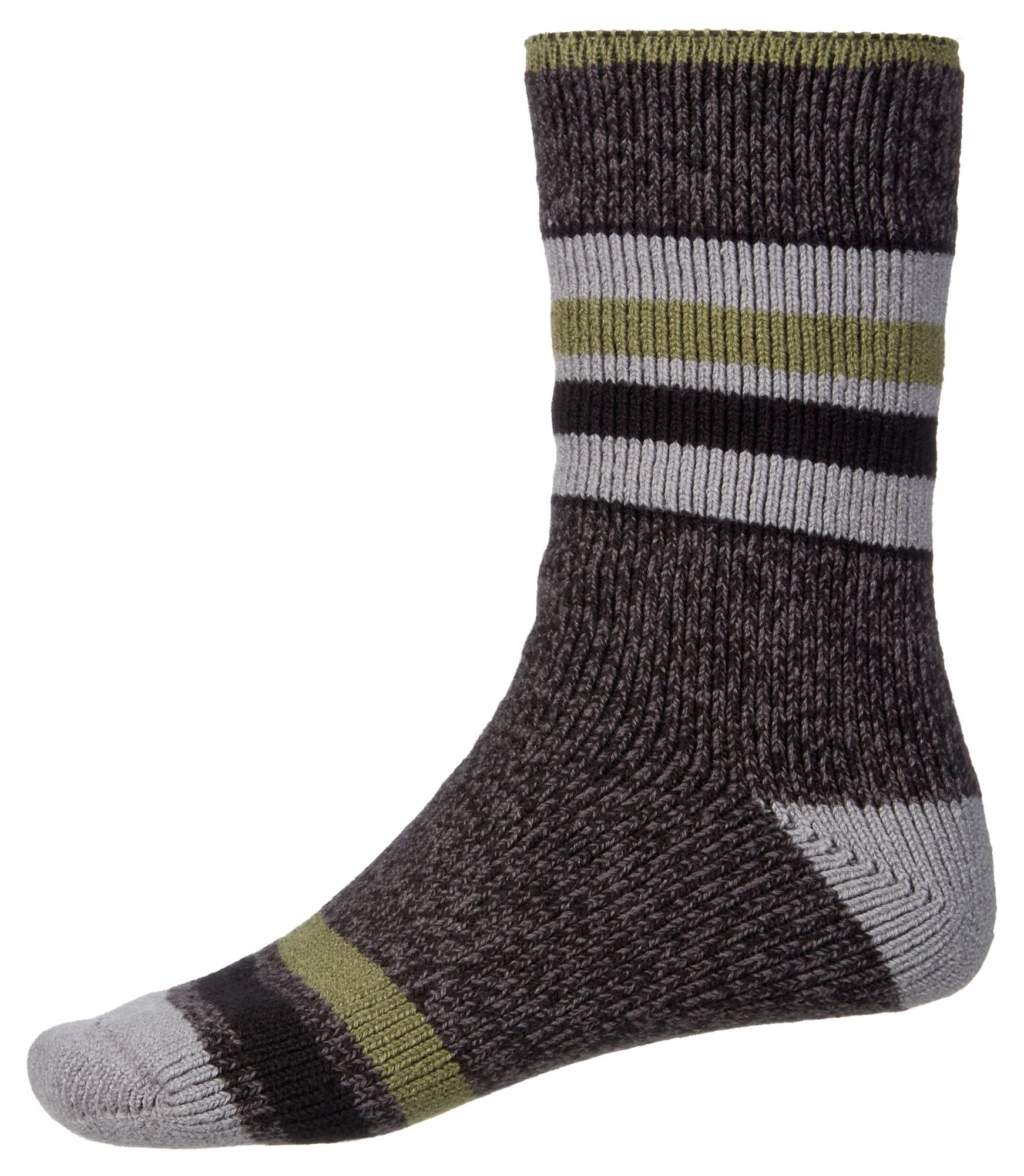 Northeast Outfitters Men's Cozy Cabin Brushed Heather Team Stripes Socks