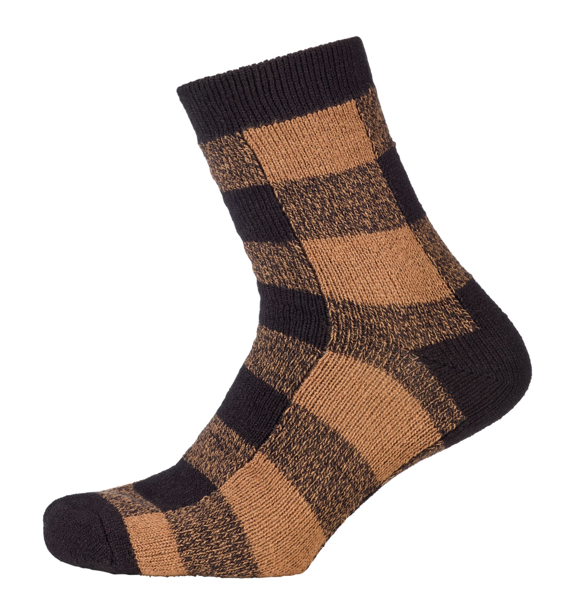 Northeast Outfitters Cozy Cabin Men's Buff Check Socks product image