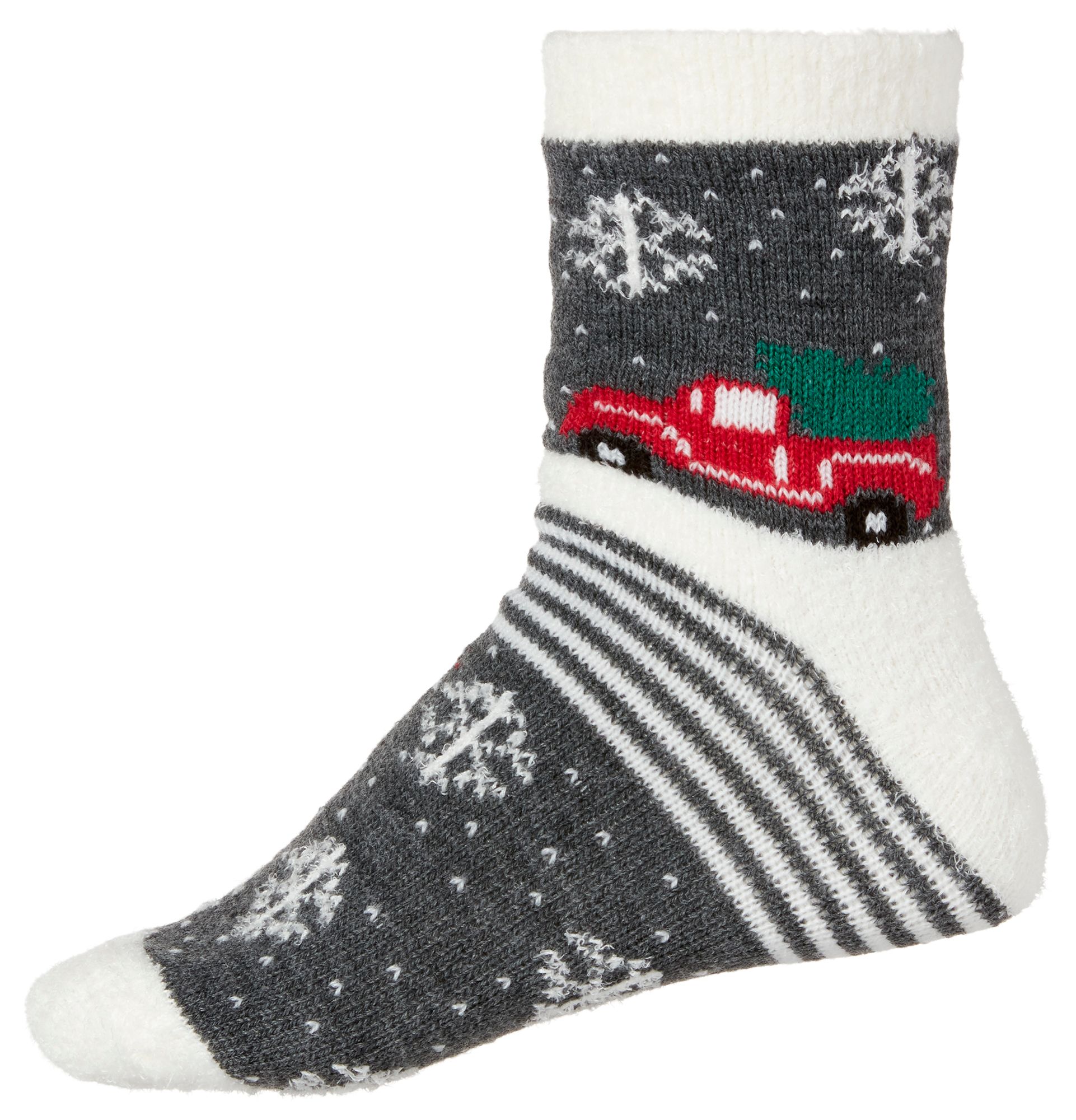 Northeast Outfitters Men's Cozy Cabin Holiday Nordic Truck Socks product image