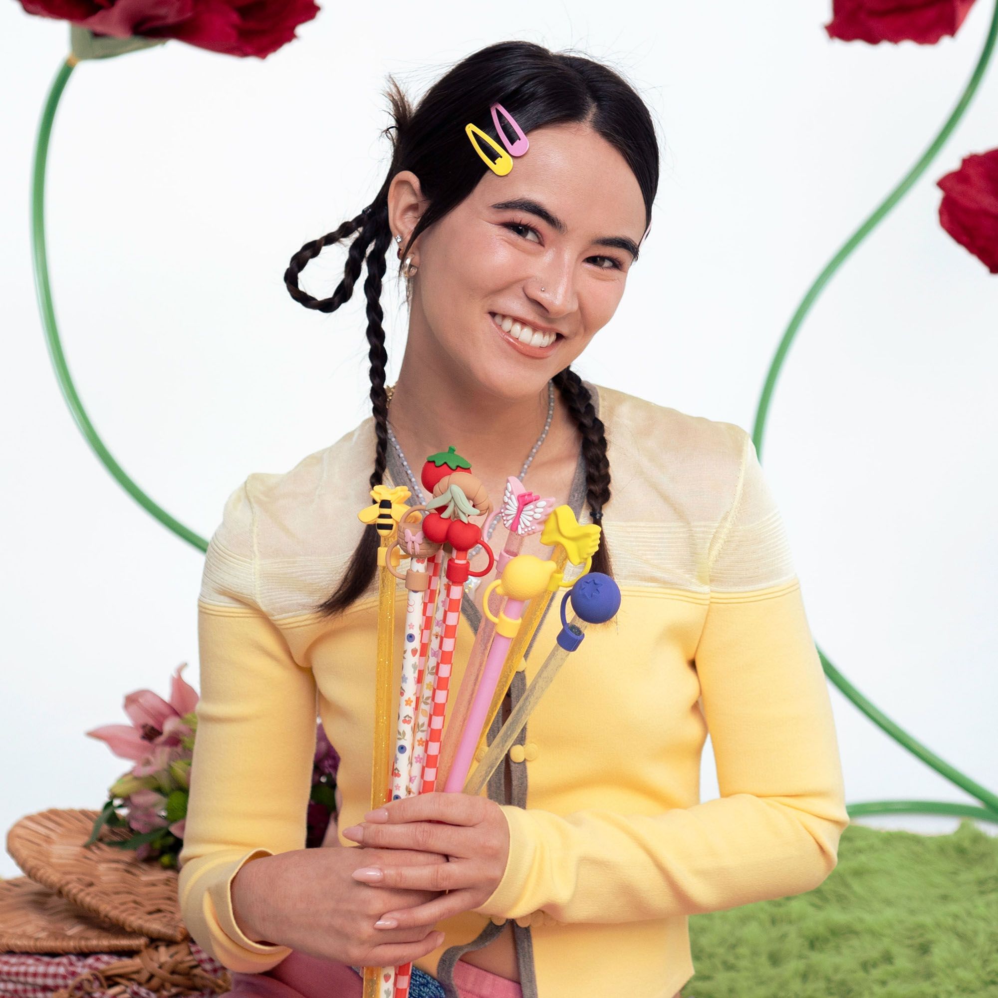 CharCharms 40oz. Tumbler Replacement Straws - 6 Pack product image