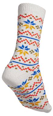 Northeast Outfitters Women's Cozy Cabin Nordic Snowflake Striped Socks product image