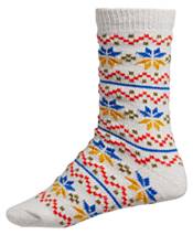 Northeast Outfitters Women's Cozy Cabin Nordic Snowflake Striped Socks product image