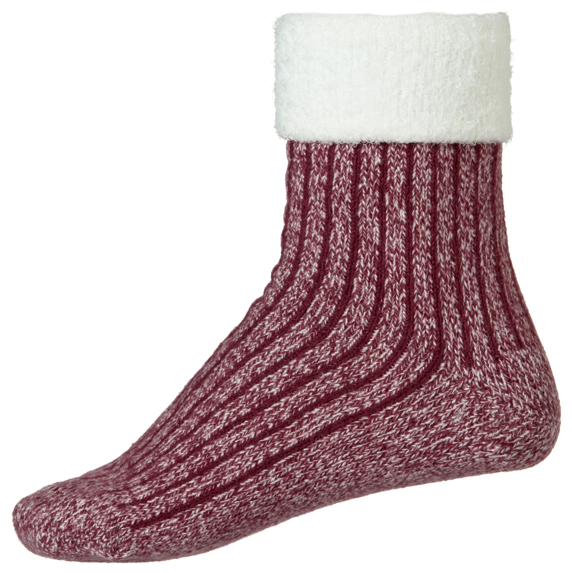 Northeast Outfitters Women's Rib Crew Cozy Cabin Cuffed Socks product image