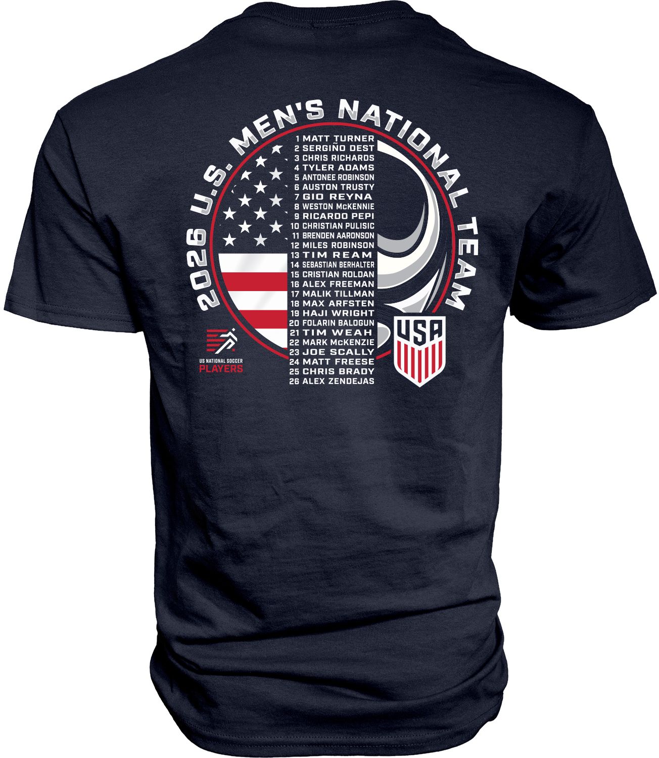 Blue 84 Adult USMNT 2026 Roster T-Shirt product image