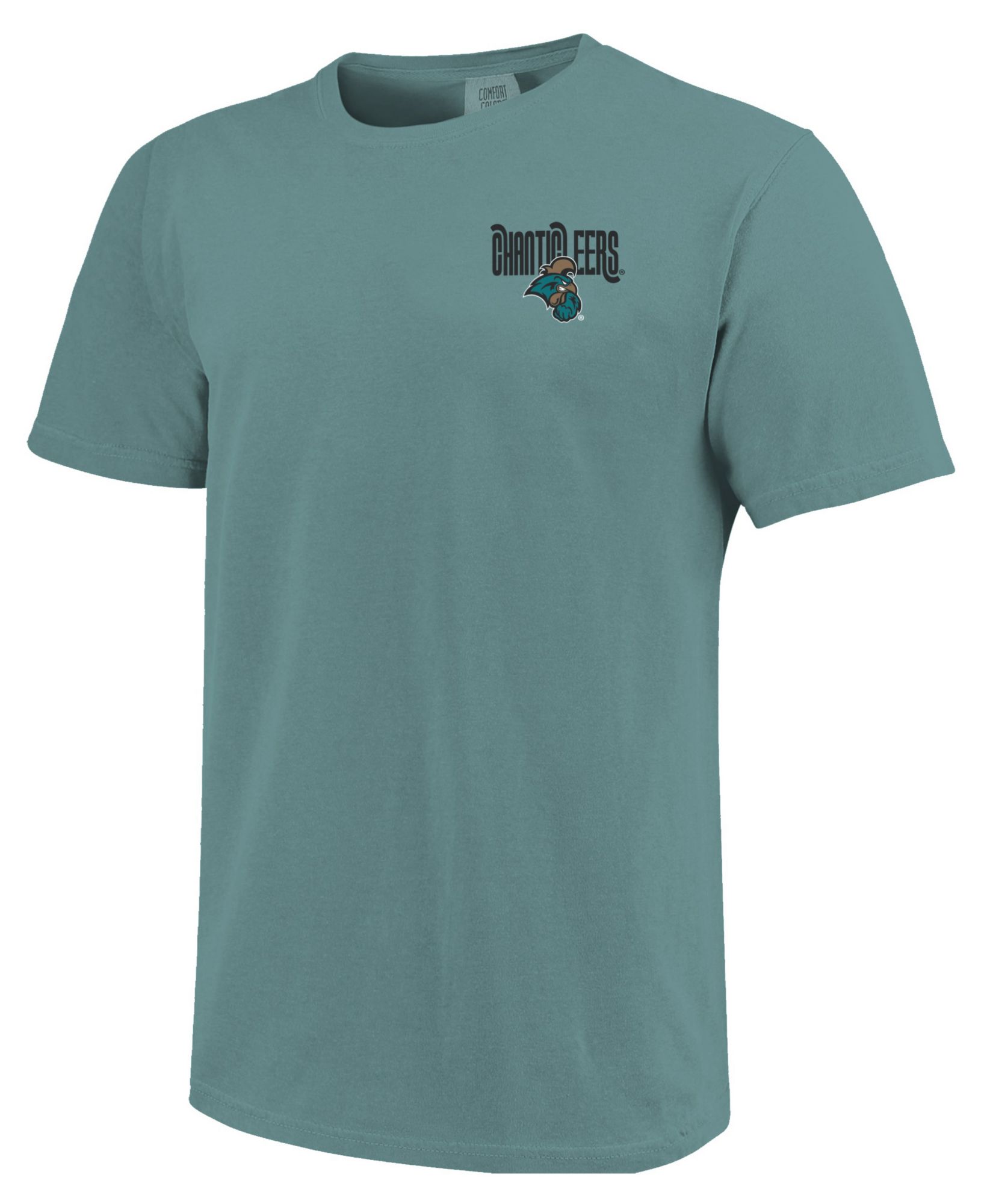 Image One Men's Coastal Carolina Chanticleers Seafoam Drop Shadow T-Shirt product image
