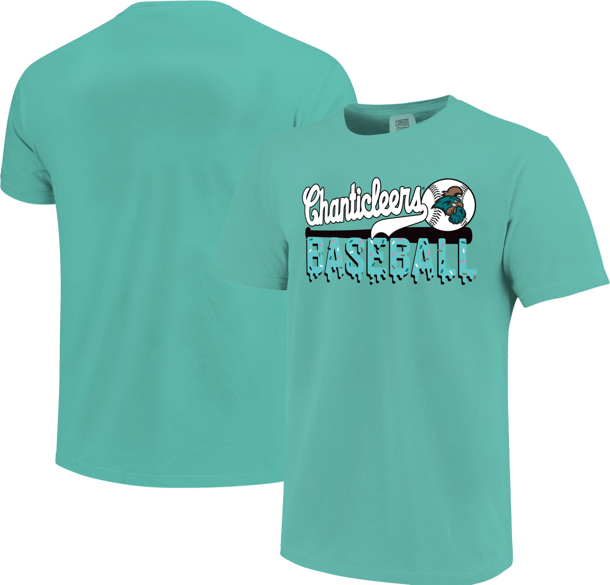 Image One Youth Coastal Carolina Chanticleers Seafoam Baseball Letter Drip T-Shirt product image